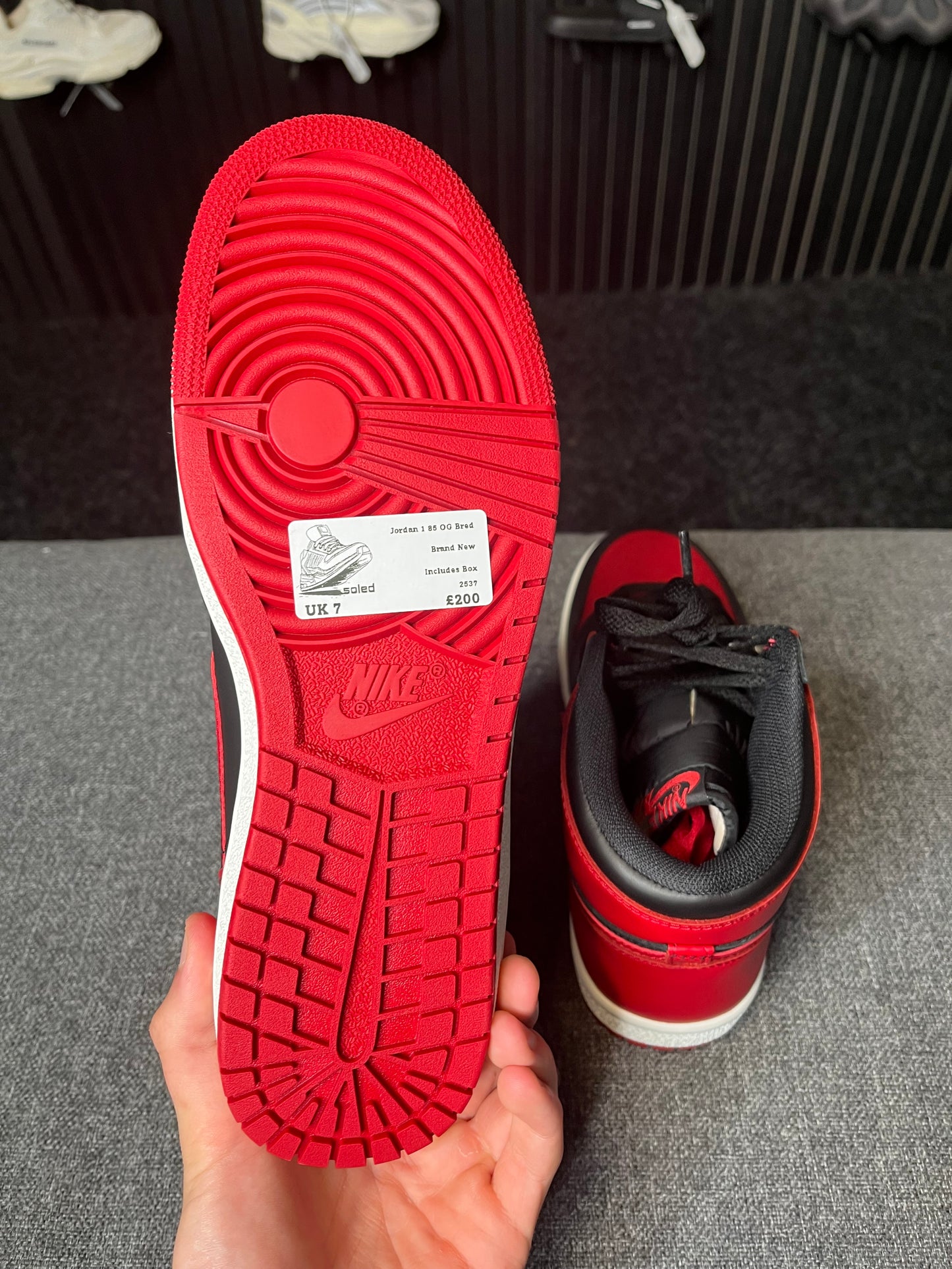 Jordan 1 High 85 OG Bred UK 7 2537