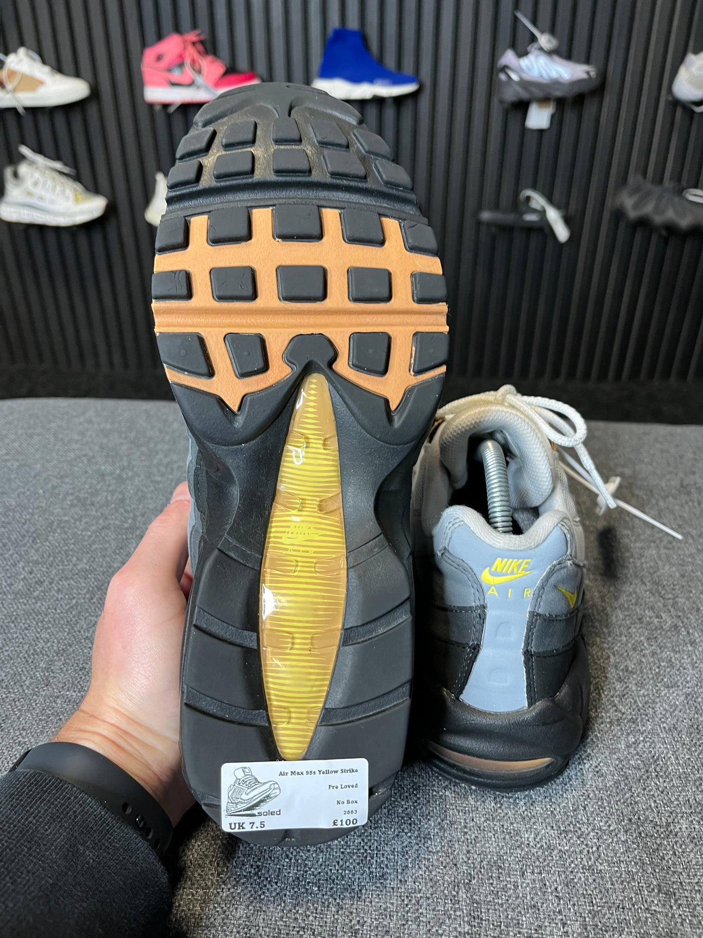 Air Max 95s Yellow Strike UK 7.5 2553