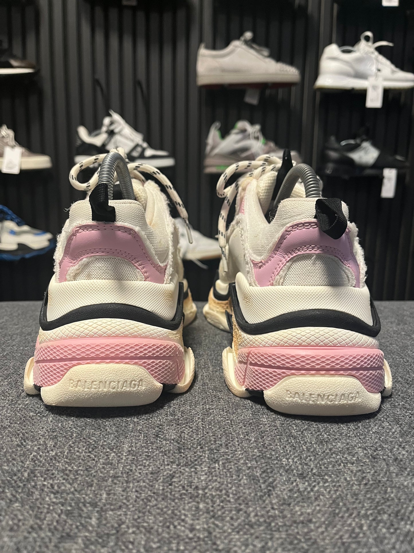 Balenciaga Triple S Pink Cloth UK 5 3560