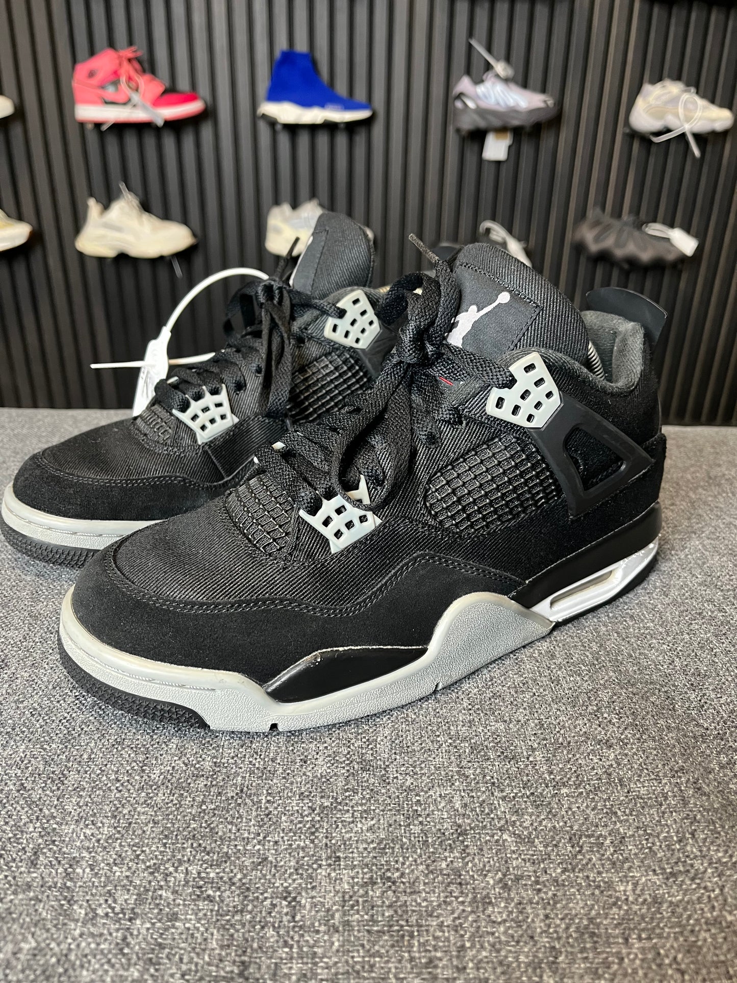 Jordan 4 Retro Black Canvas UK 8 2552