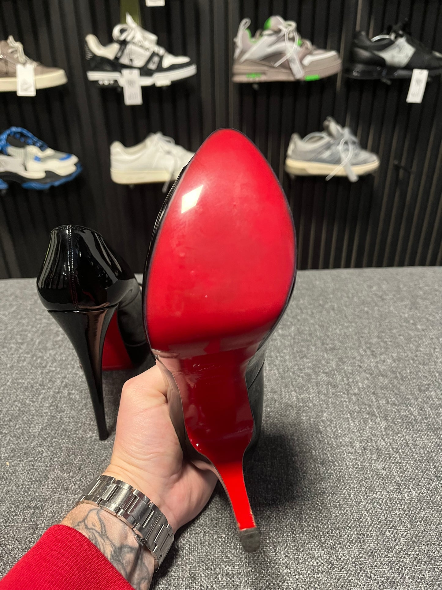 Christian Louboutin Patent Black 150mm Heel UK6.5 (39.5) 3582