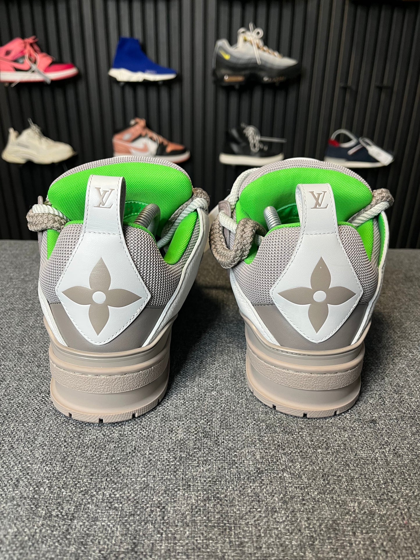 Louis Vuitton Skate Sneaker Grey Green UK7 2589