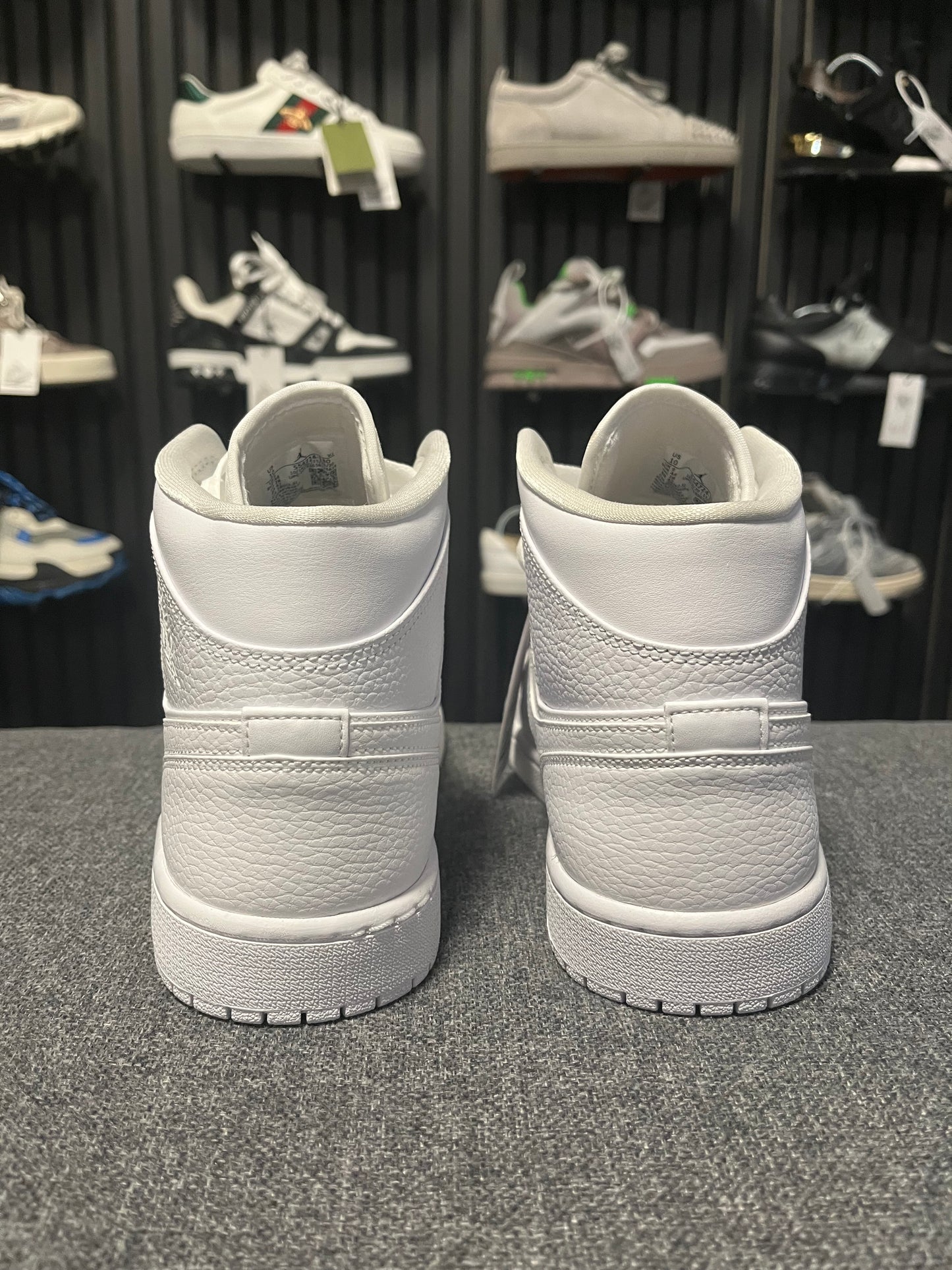 Jordan 1 Mid Triple White UK 9 3590