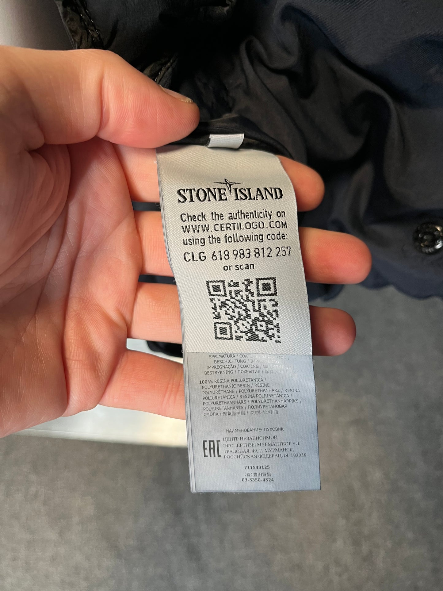 Stone Island Loom Woven Jacket Navy XXL 2765