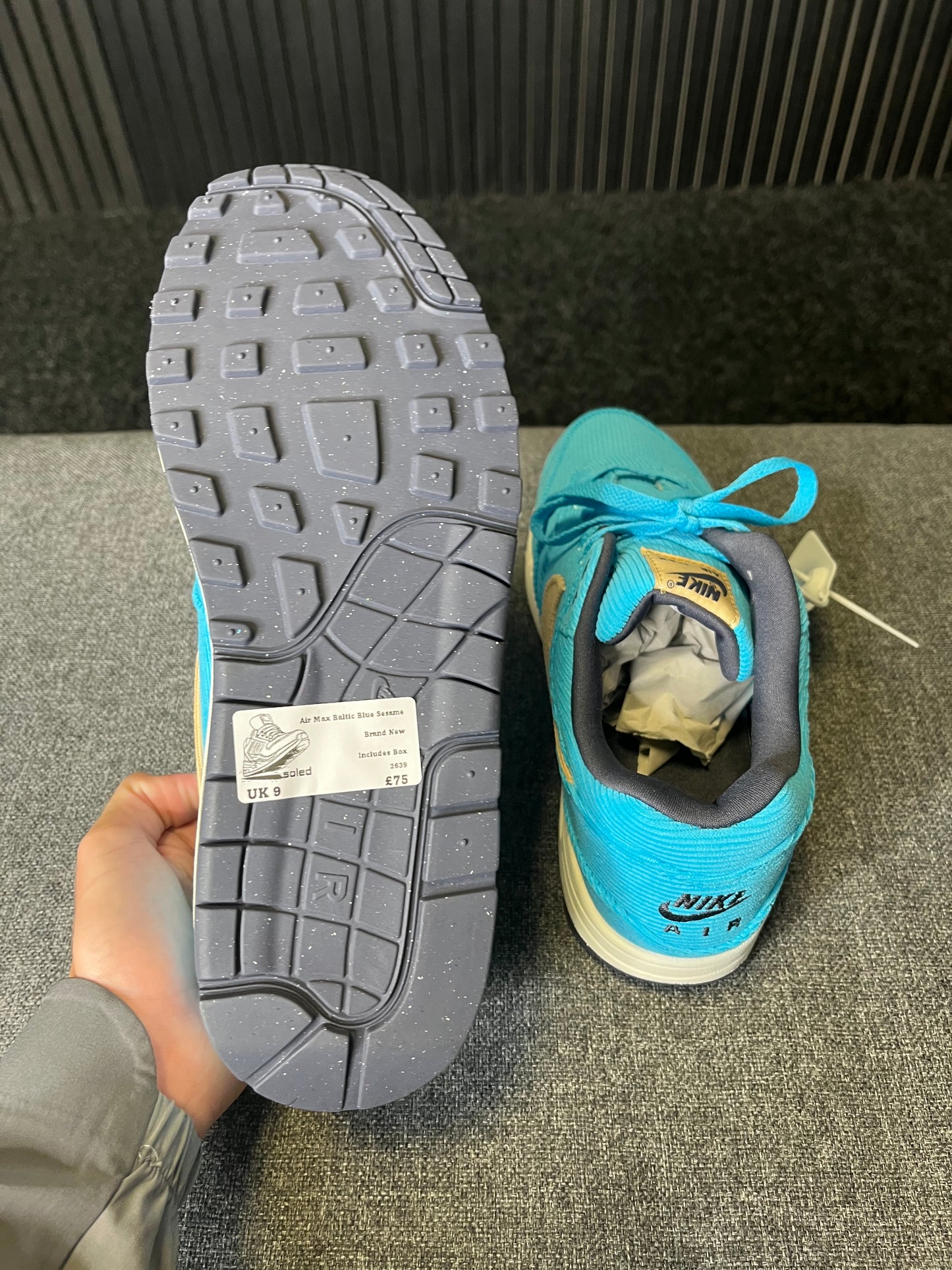 Air Max Baltic Blue Sesame UK 9 2639