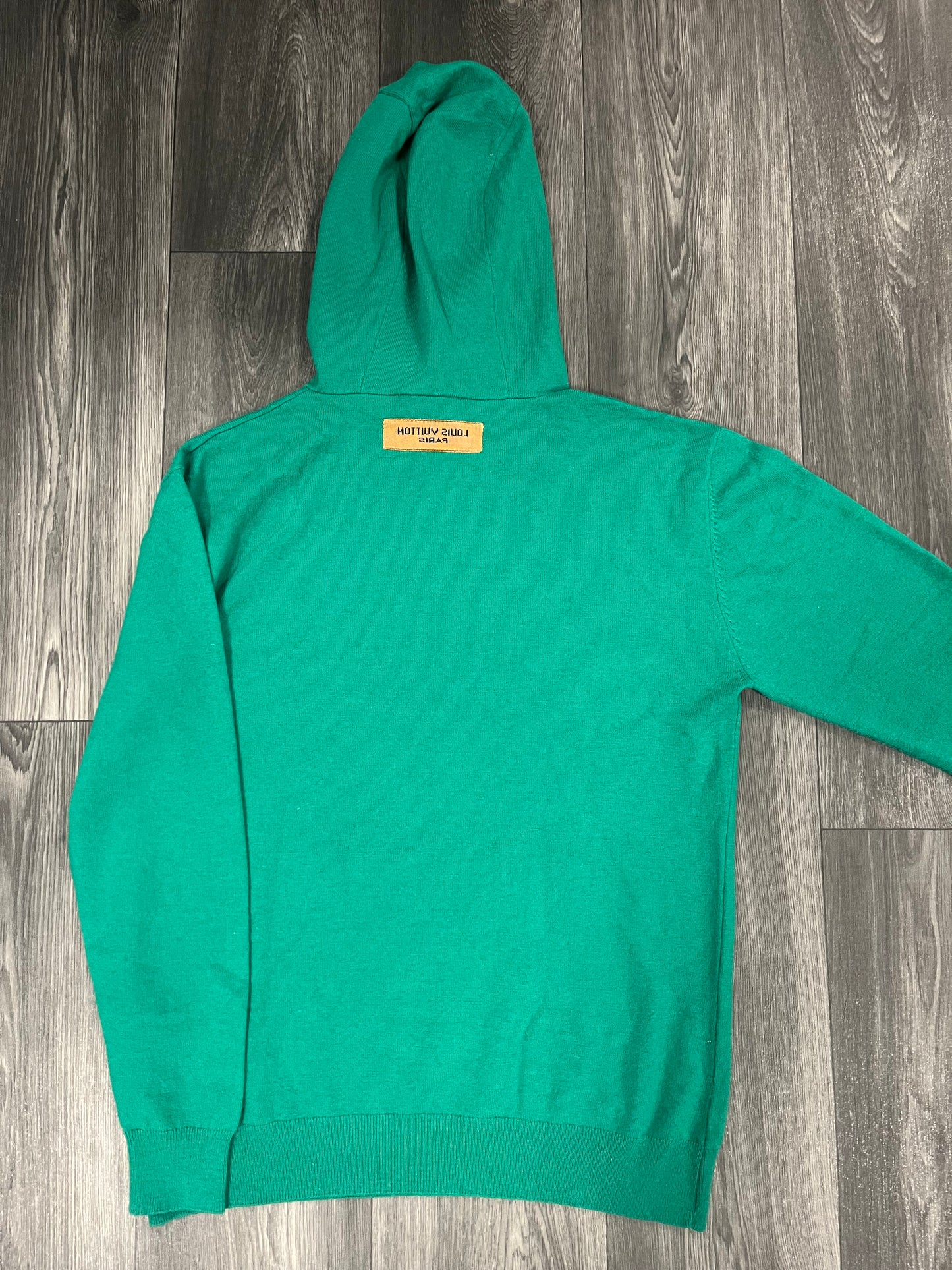 LV Cashmere Embroidery Hoodie Large 3691
