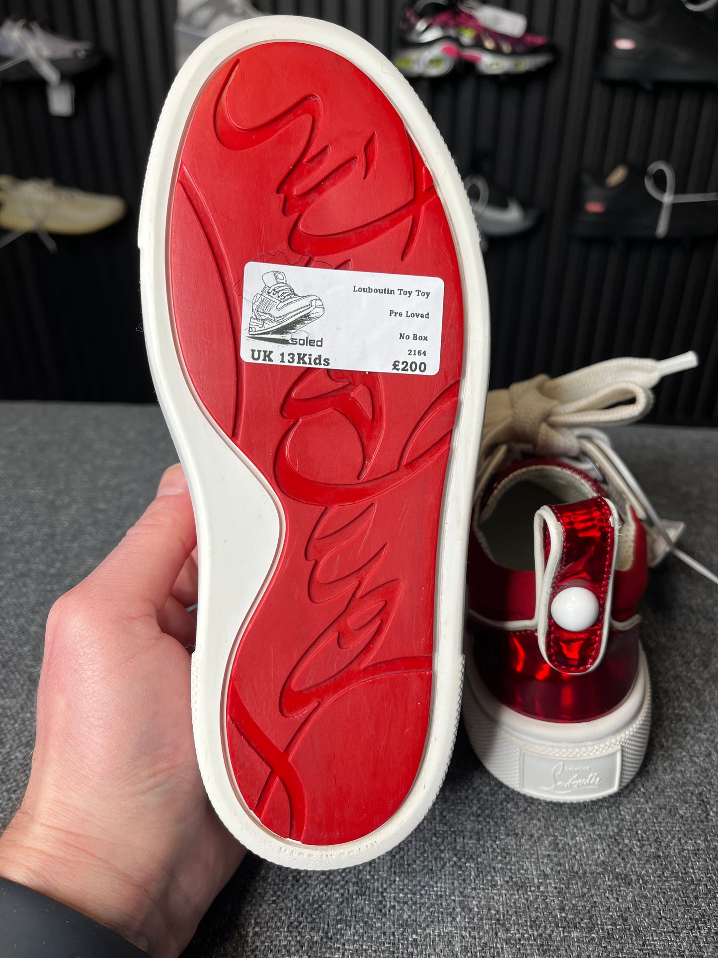 Christian Louboutin Toy Toy Red UK13 Child 2164