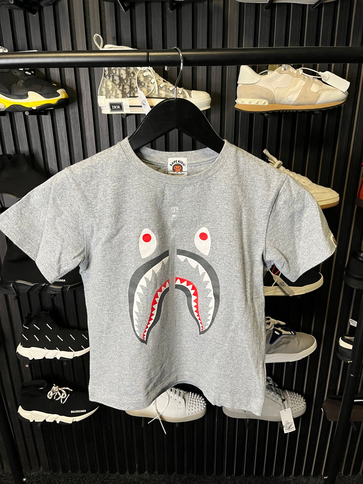A Bathing Ape T Shirt Grey Age 6-7 3150