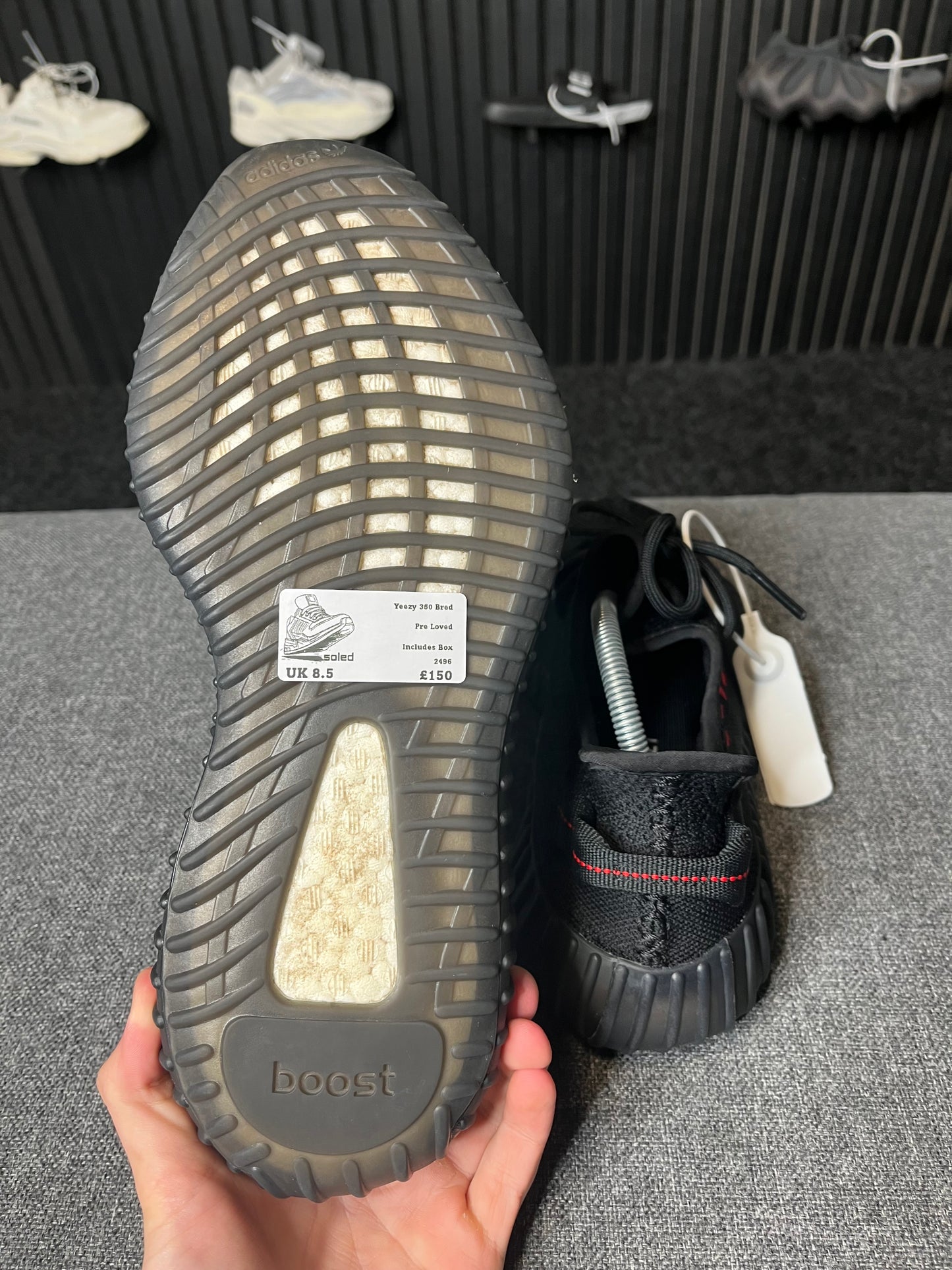 Yeezy Boost 350 Bred UK 8.5 2496