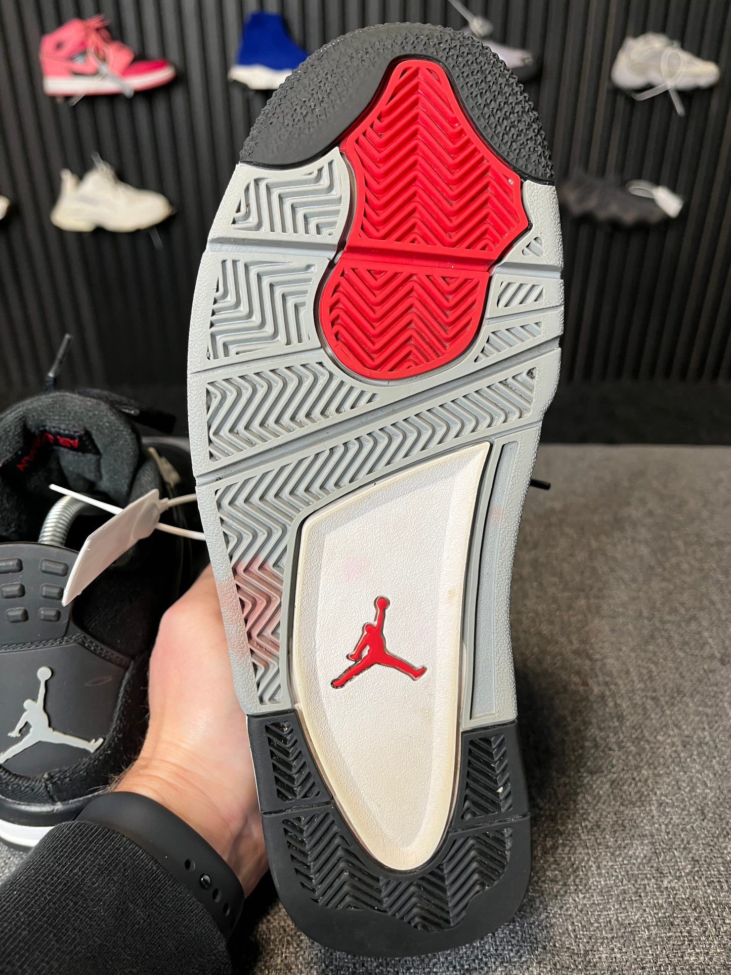 Jordan 4 Retro Black Canvas UK 8 2552