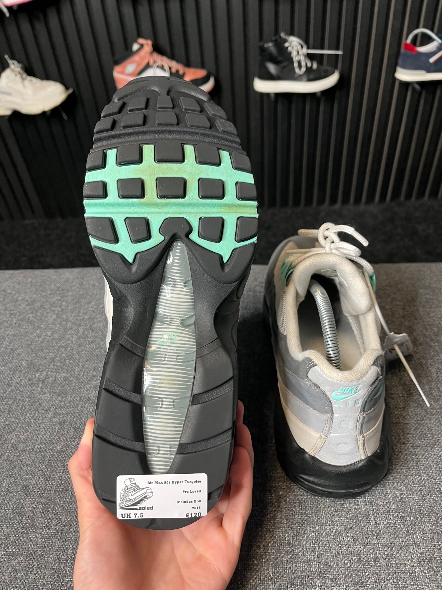 Air Max 95s Hyper Turquoise UK 7.5 2616