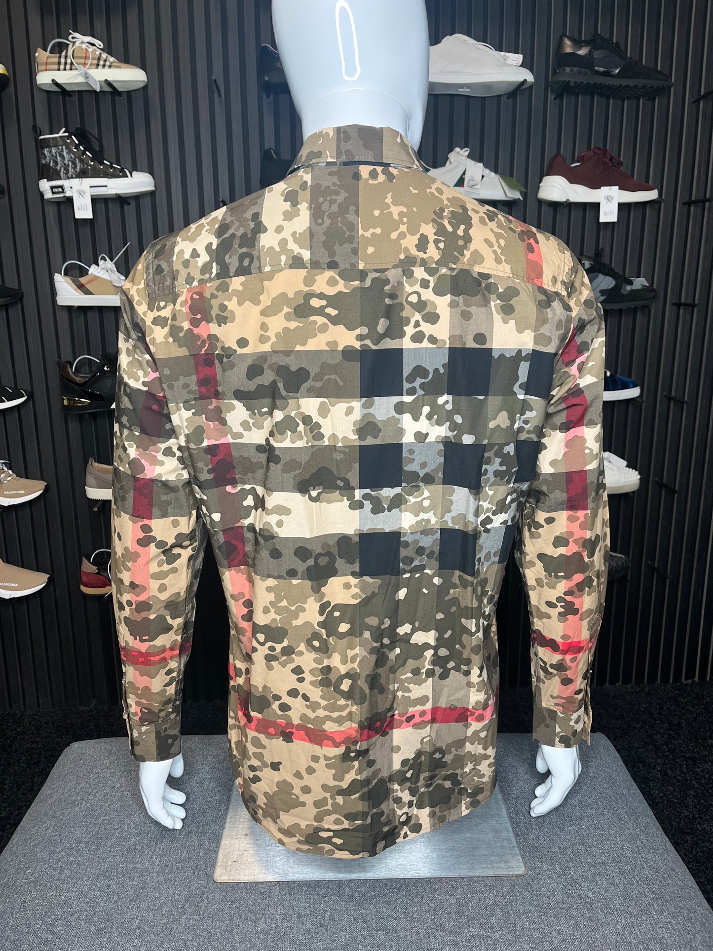 Burberry Camo Shirt Medium 3356