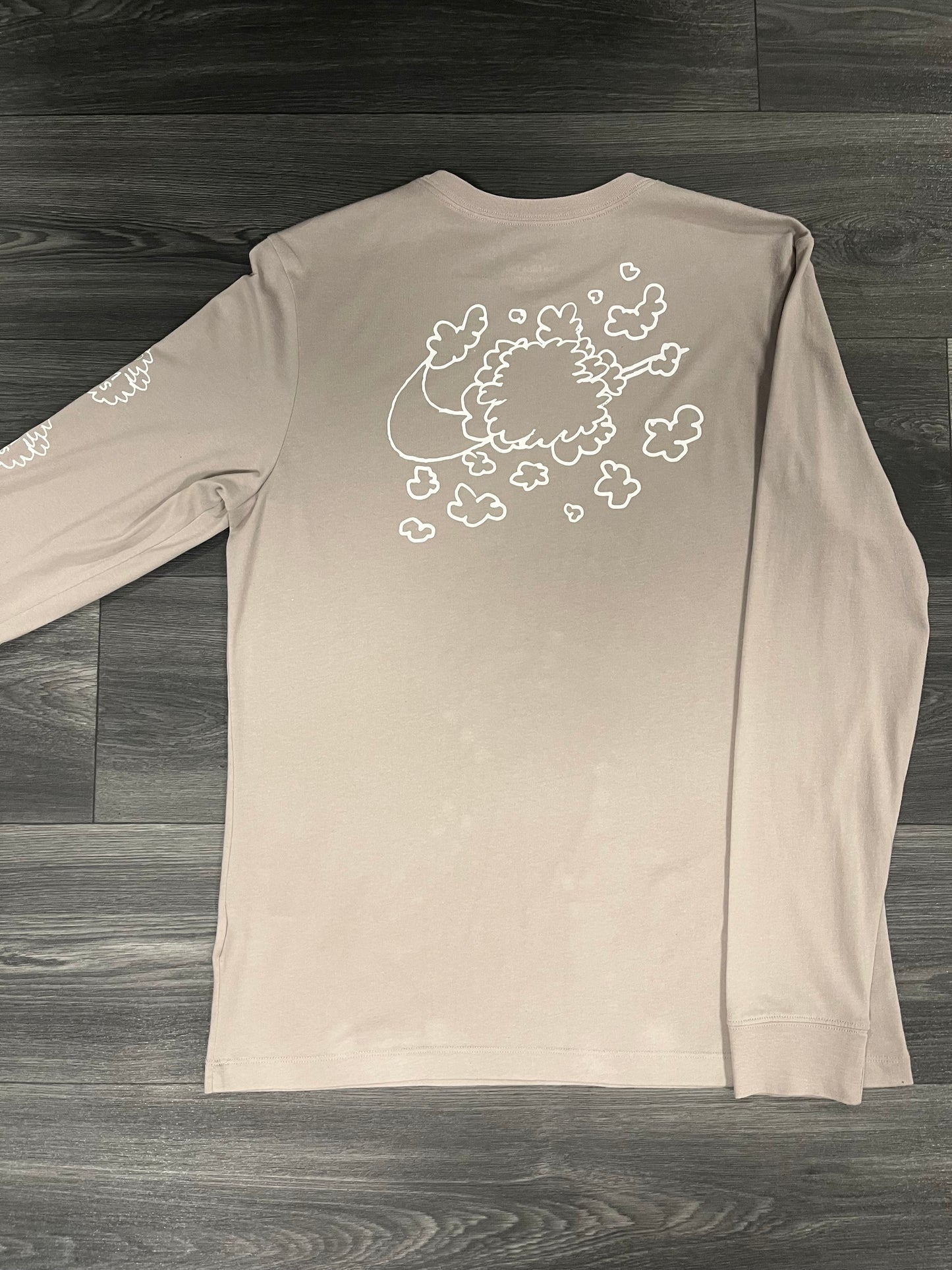 Nike Long Sleeve Beige Tee Medium 3548