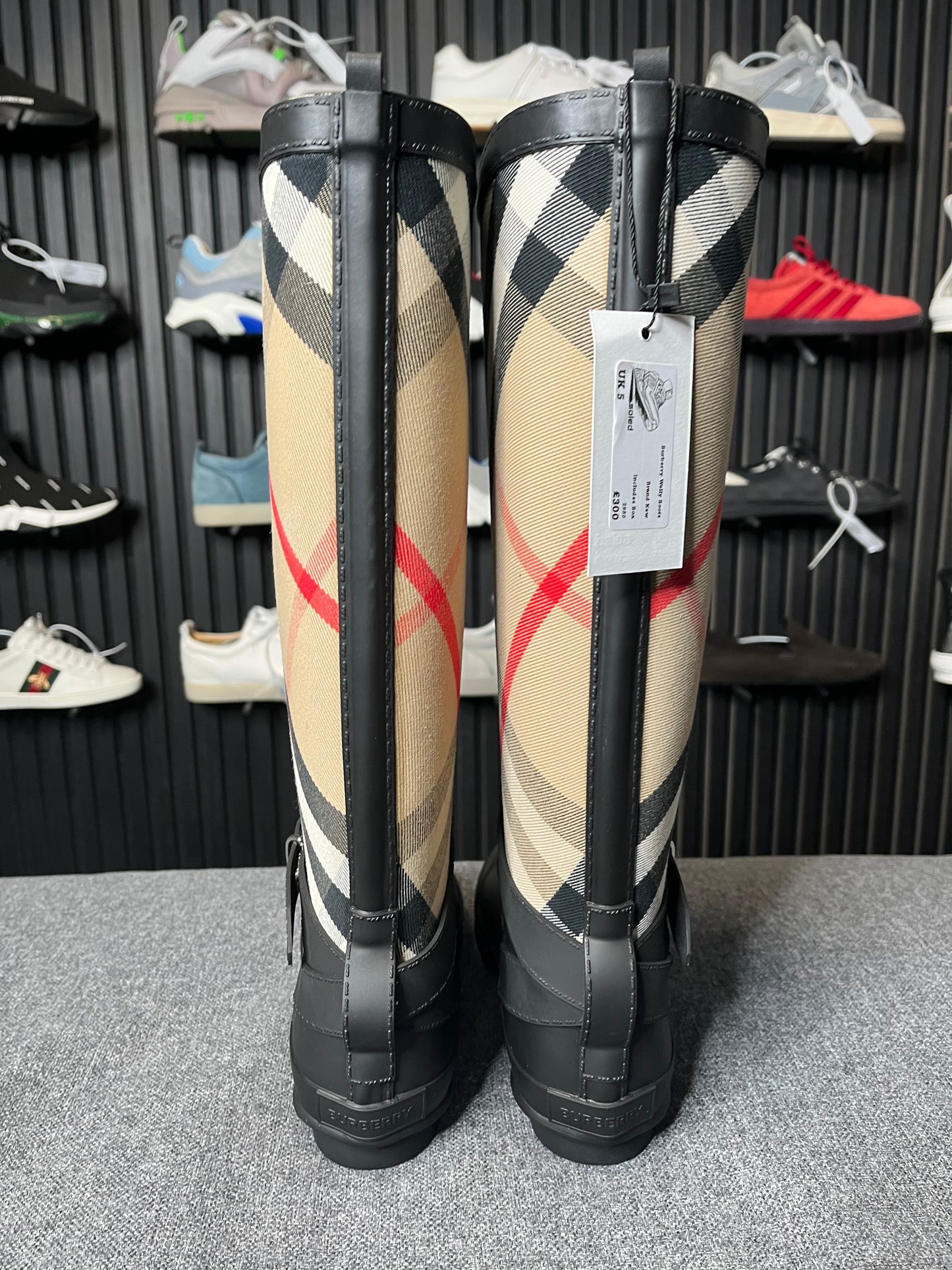 Burberry Welly Boots UK 5 3038