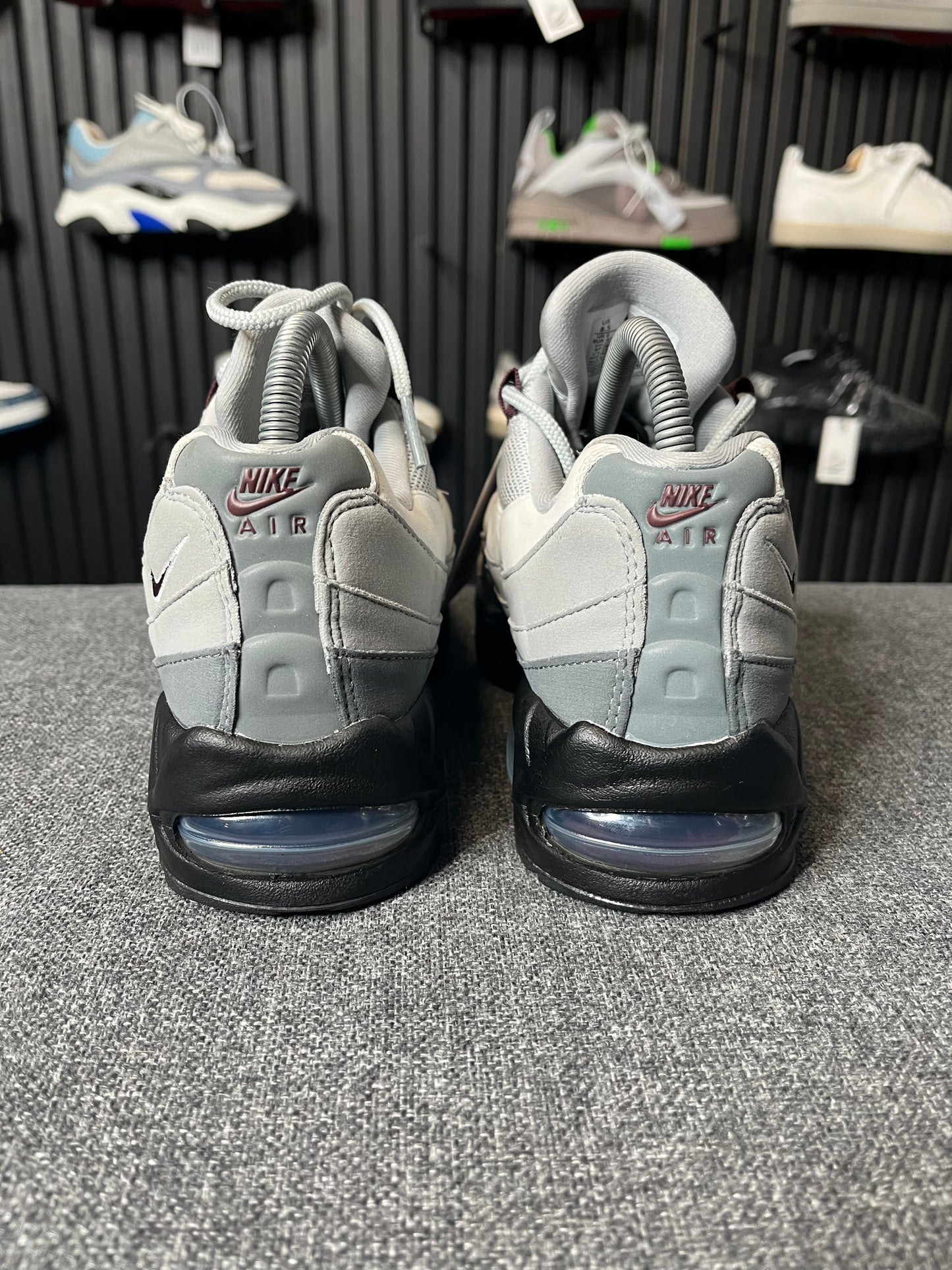 Air Max 95s Grey/Burgundy UK 6 3487