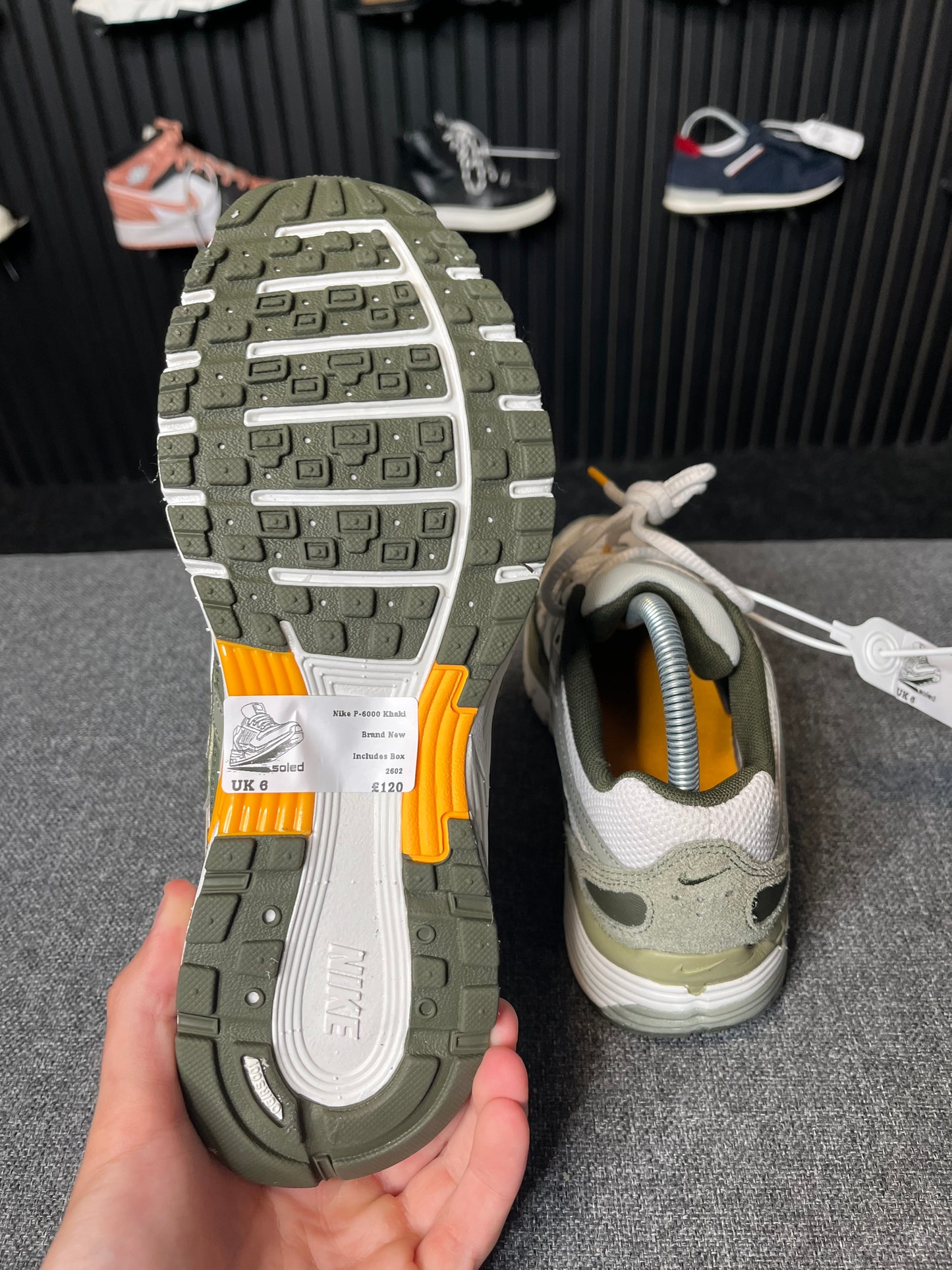 Nike P-6000 Khaki UK 6 2602