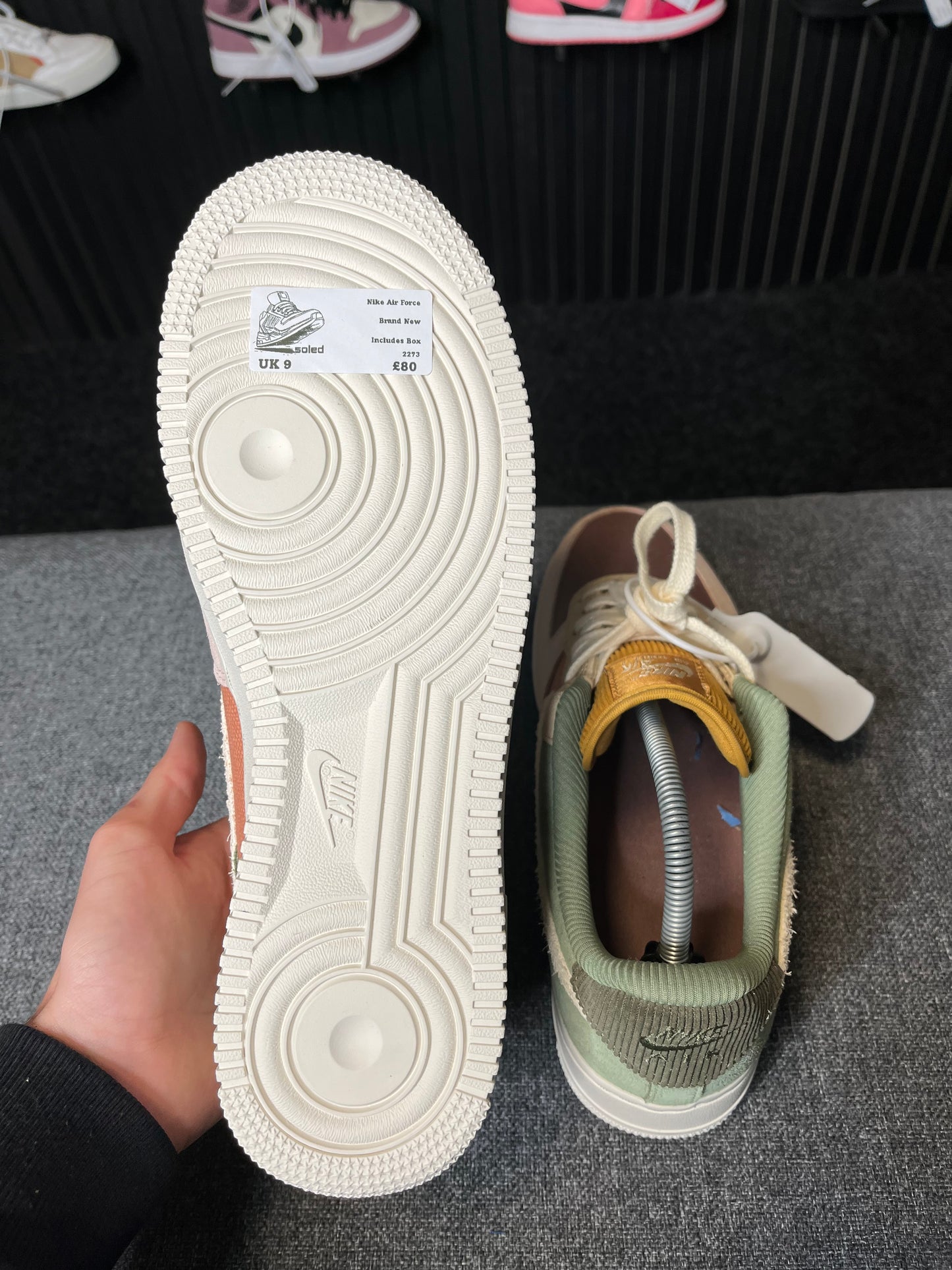 Nike Air Force Low Oil Green UK9 2273