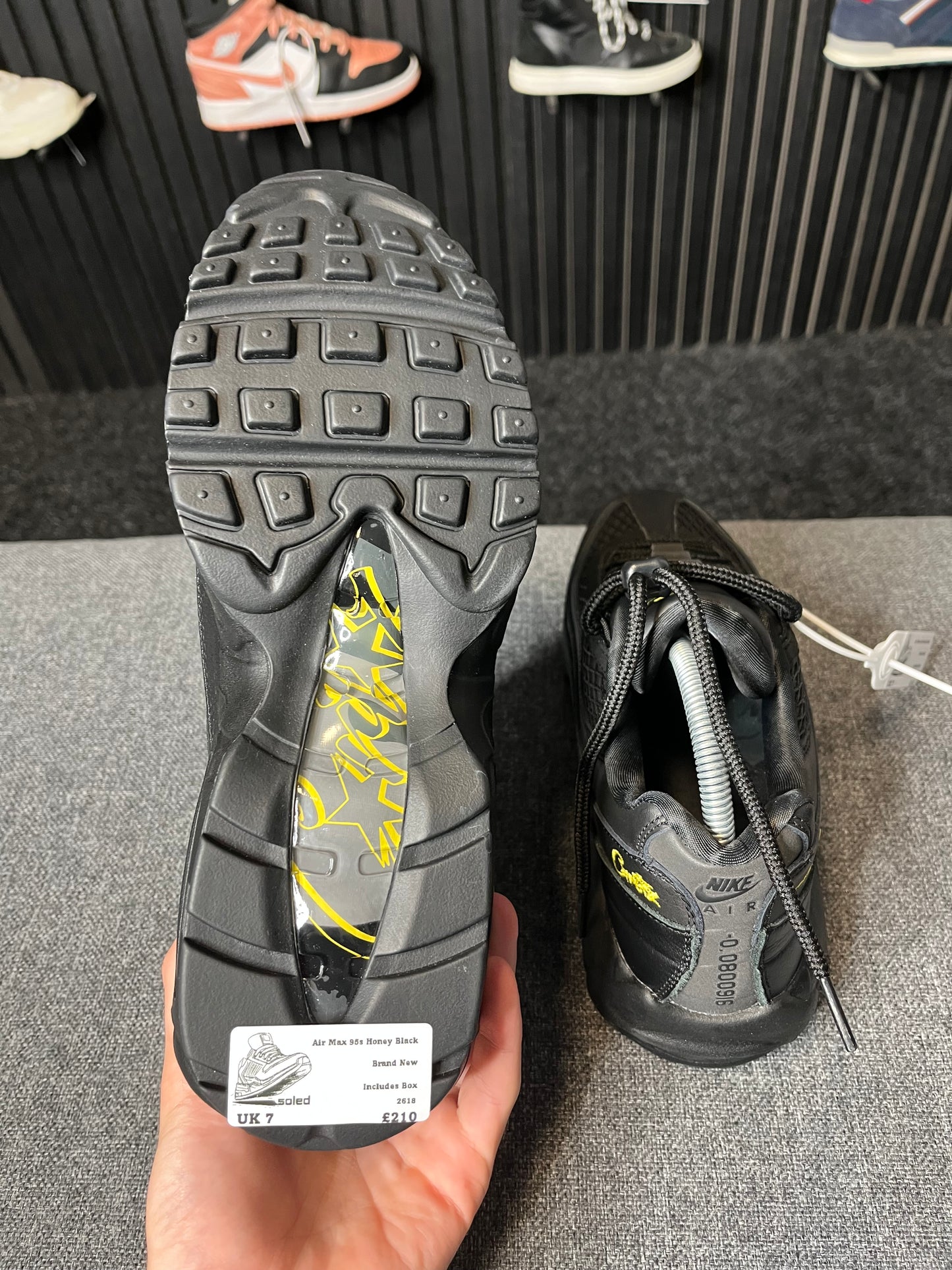 Air Max 95s Corteiz Honey Black UK 7 2618