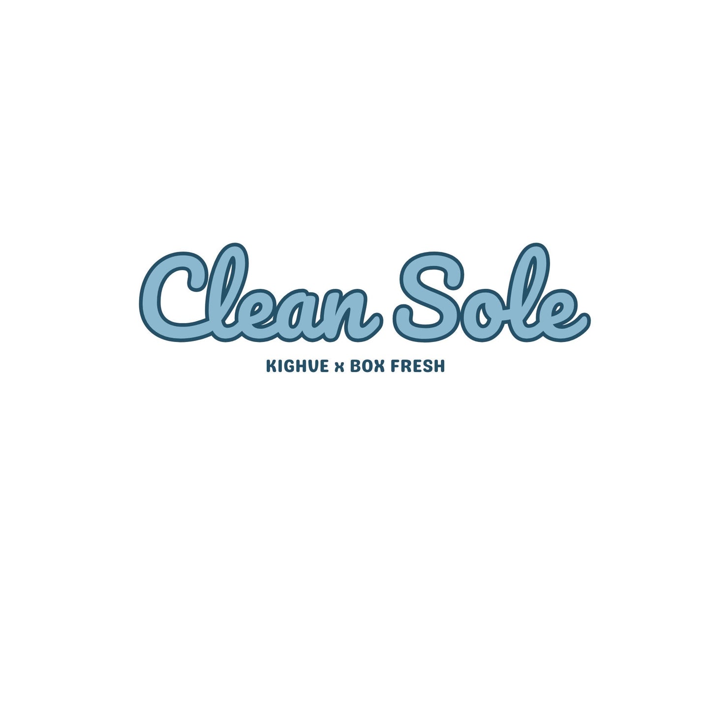 Clean Sole Script Tee White Kighve x Box Fresh