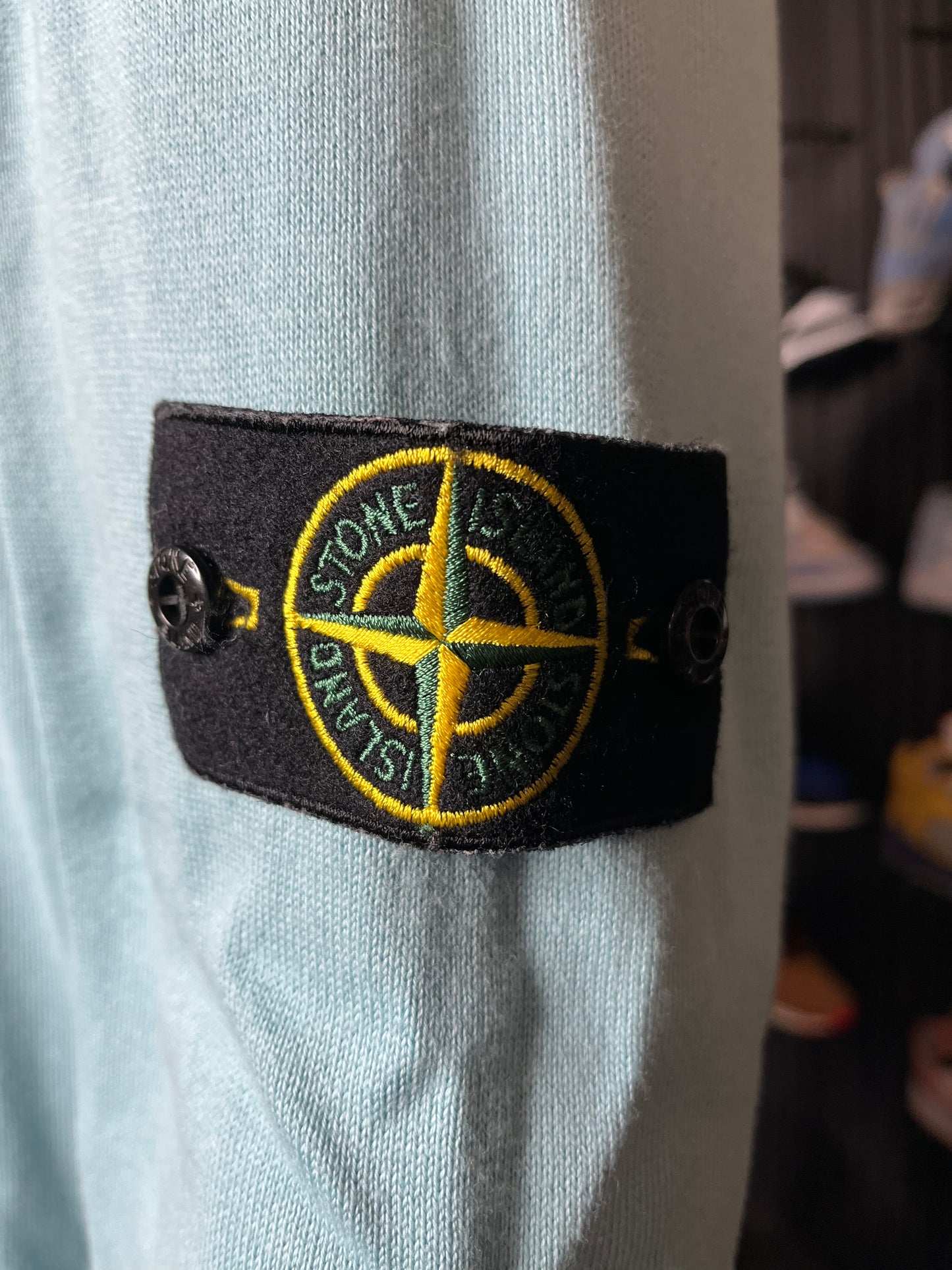 Stone Island Soft Cotton Crew Neck Jumper Blue - XL