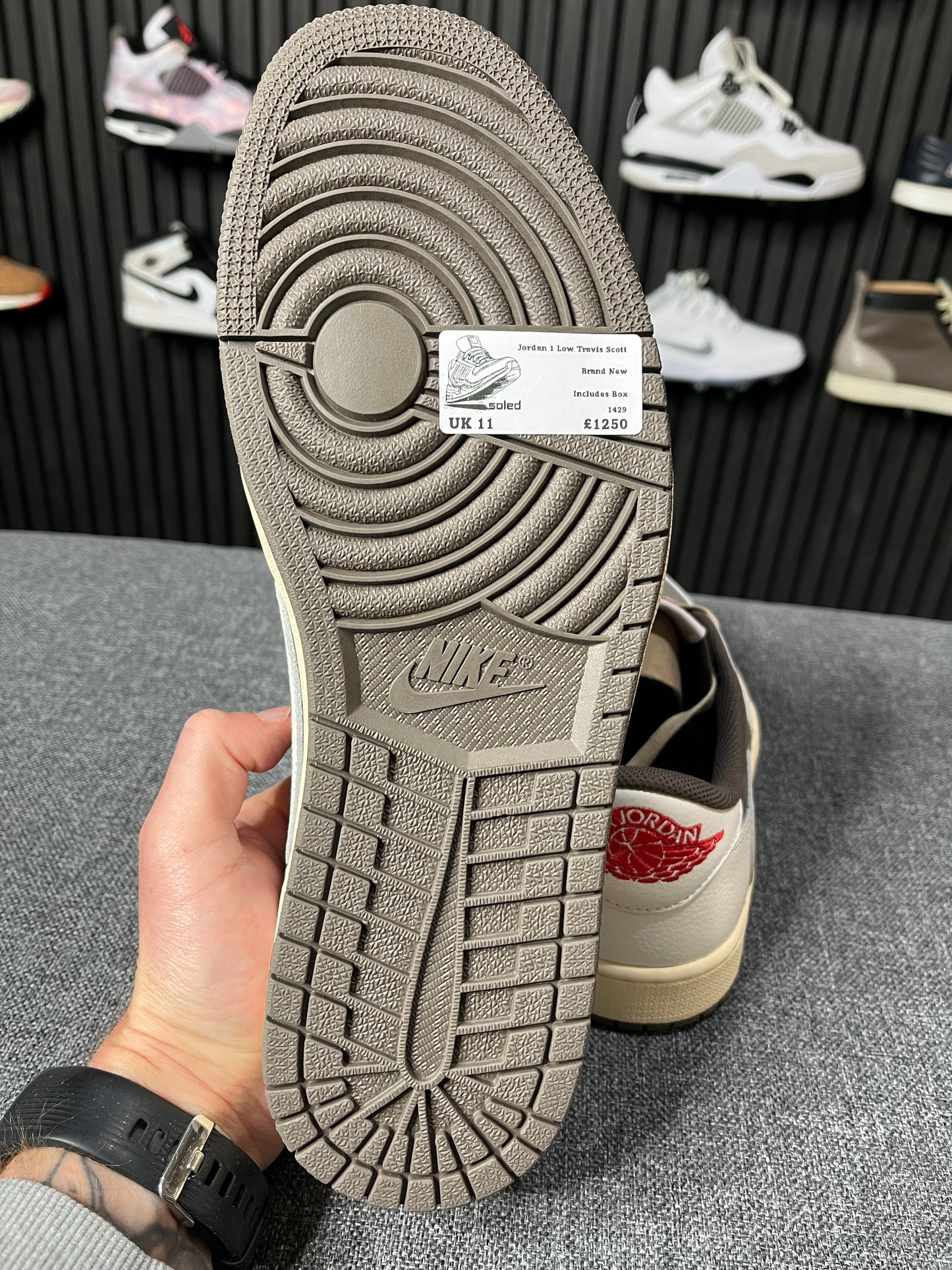 Air Jordan 1 Low Travis Scott Reverse Mocha UK11 EU46
