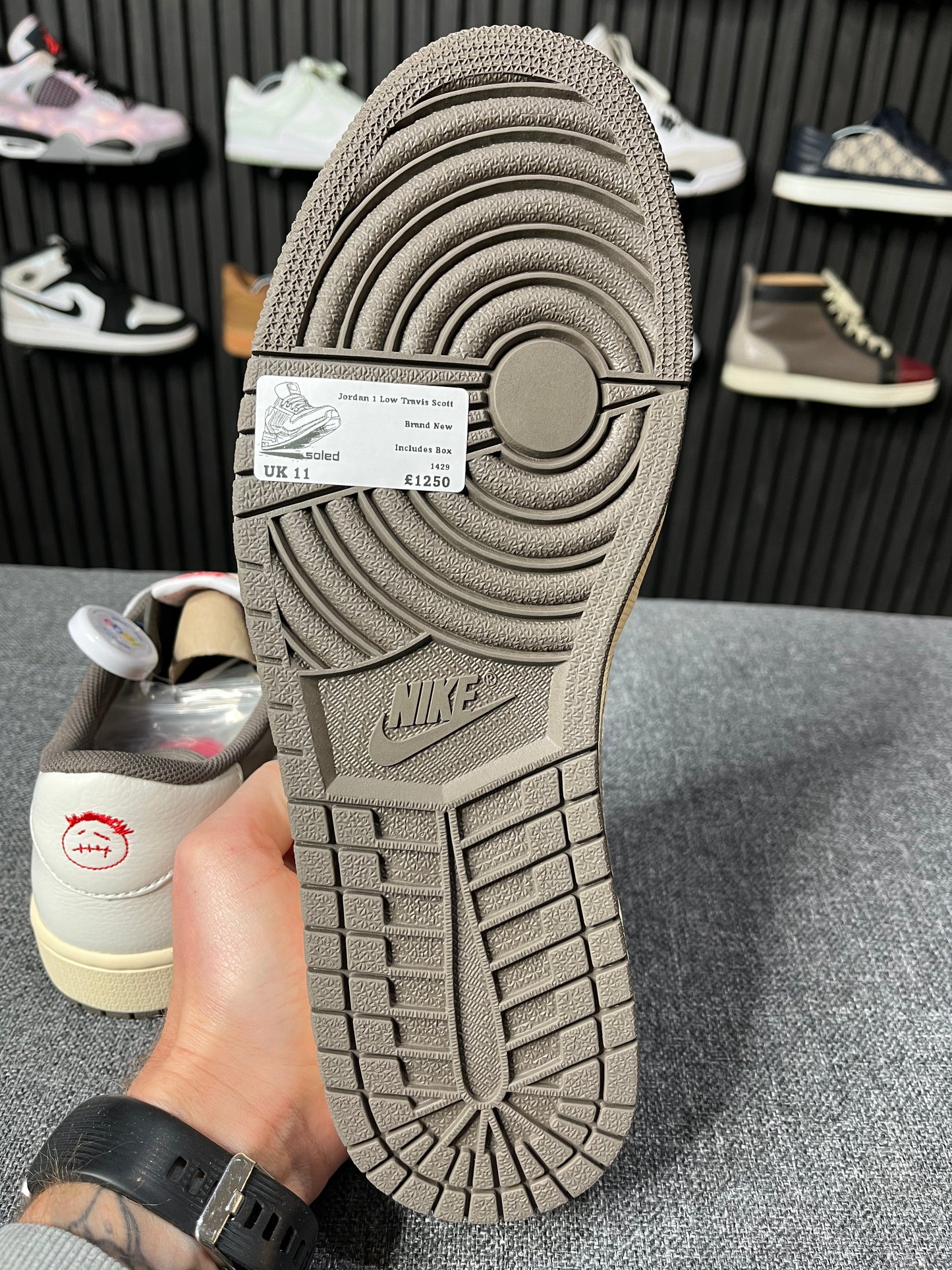 Air Jordan 1 Low Travis Scott Reverse Mocha UK11 EU46