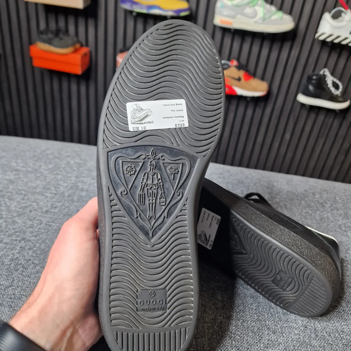 Gucci Ace Monogram Black UK9