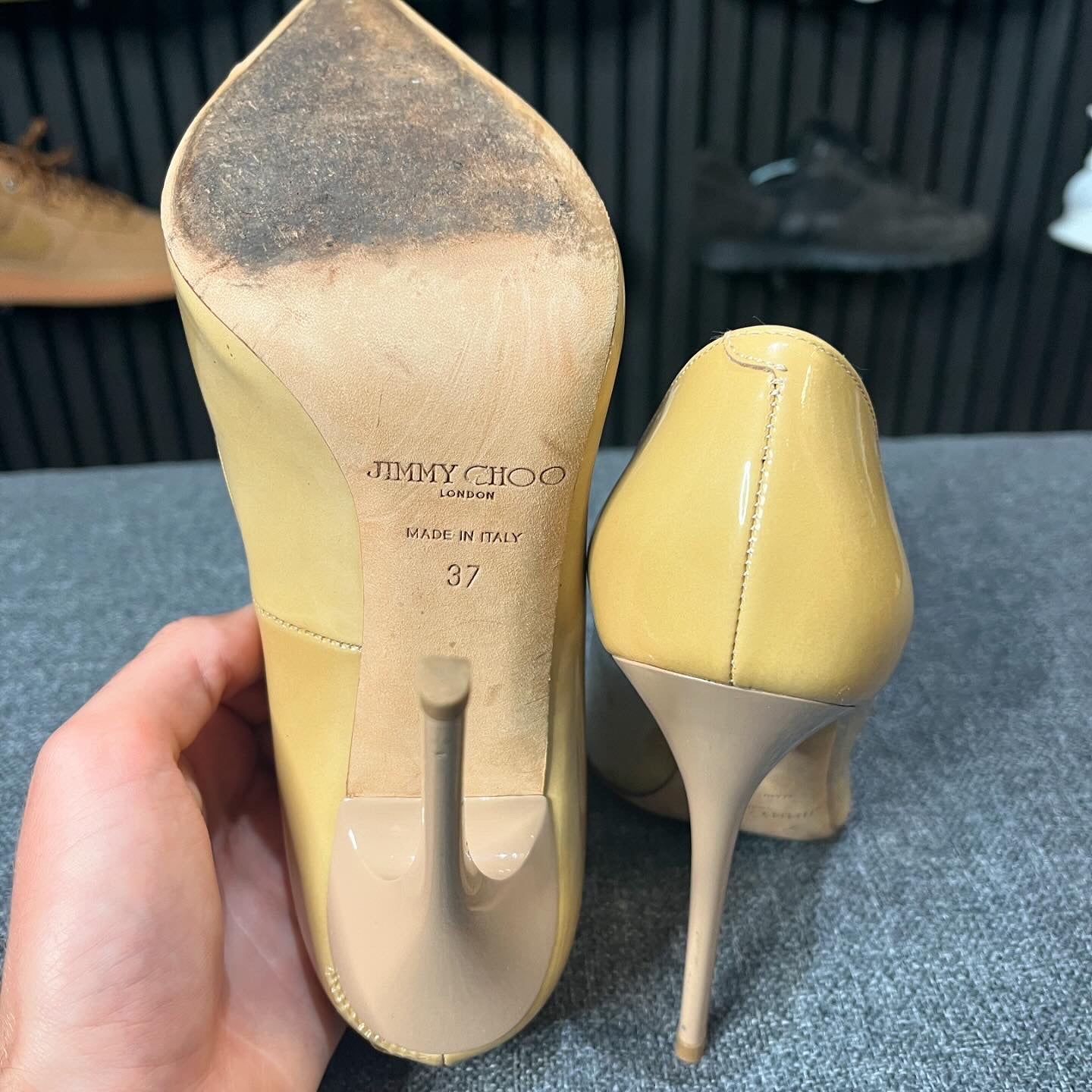 Jimmy Choo Nude Heels UK4 EU37