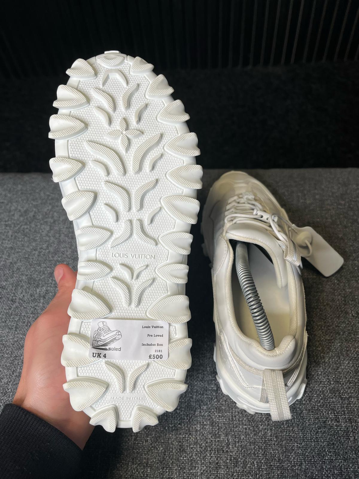 Louis Vuitton Rush Trainers White UK4 (Fit 5) 2181