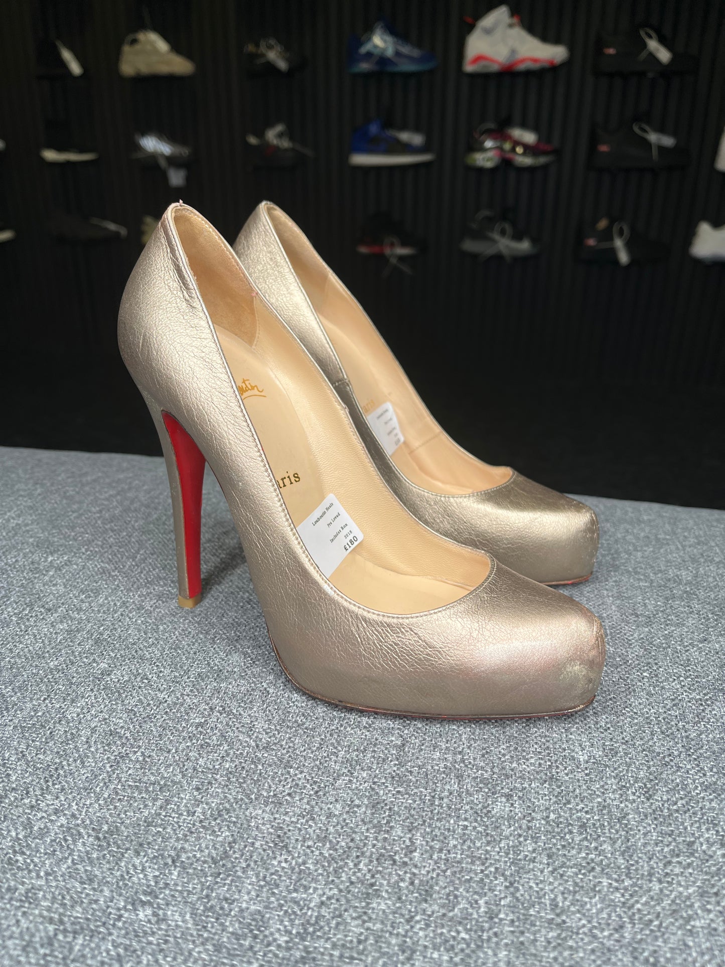 Christian Louboutin Metallic Gold Heels UK5 2015