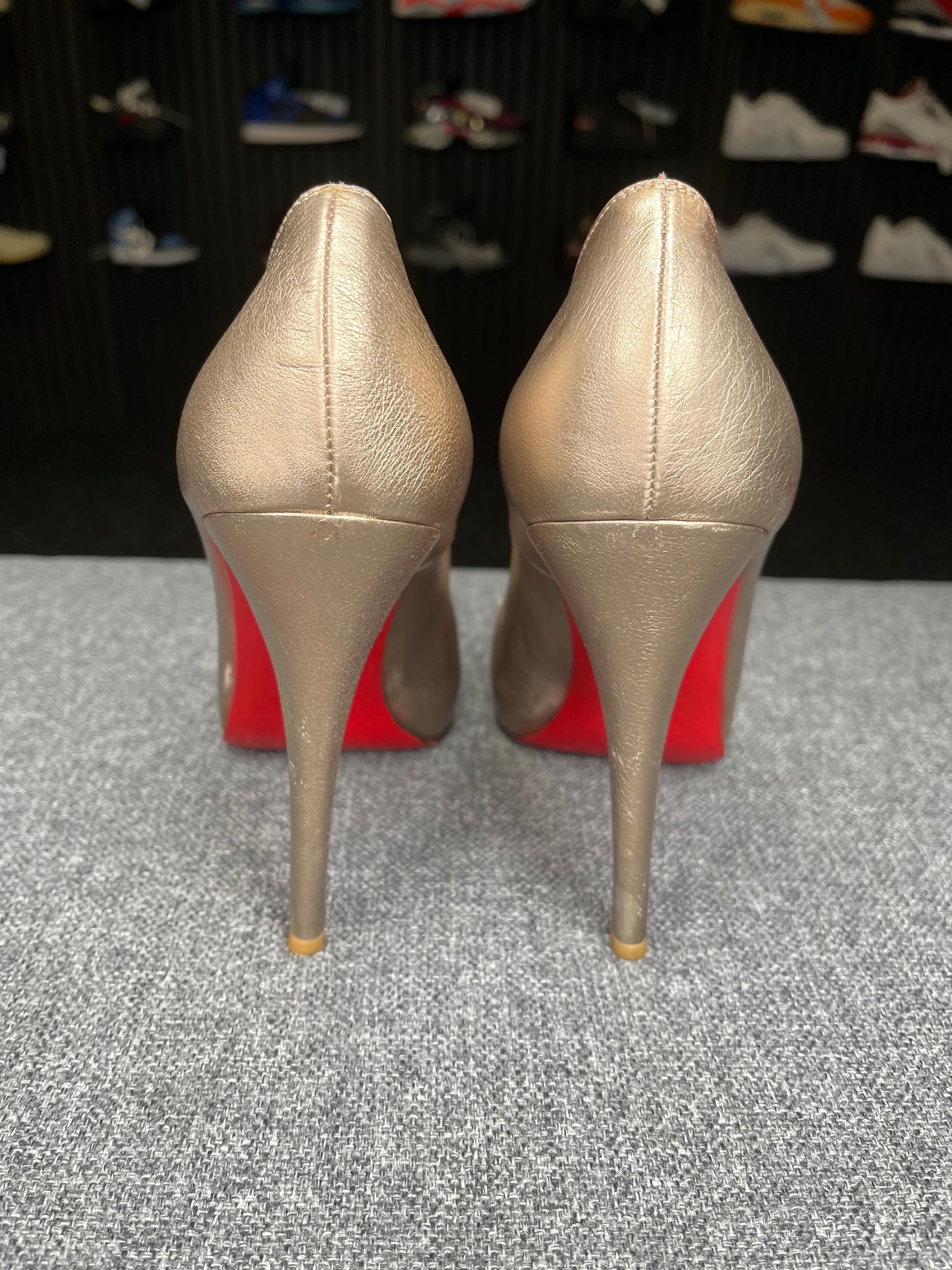 Christian Louboutin Metallic Gold Heels UK5 2015