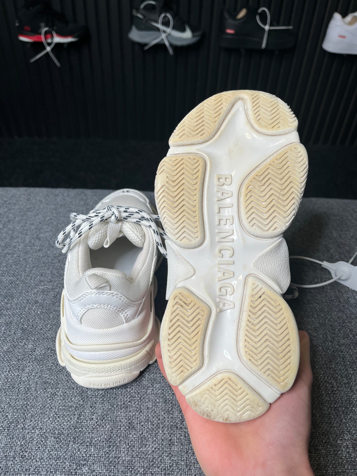 Balenciaga Triple S White UK12 Child 2151
