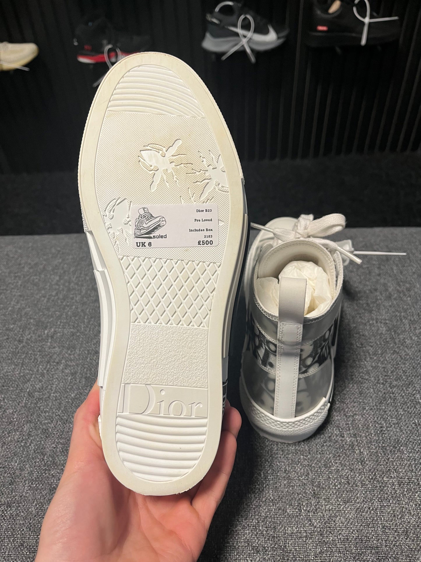 Christian Dior B23 White/Black UK6 EU39 2153