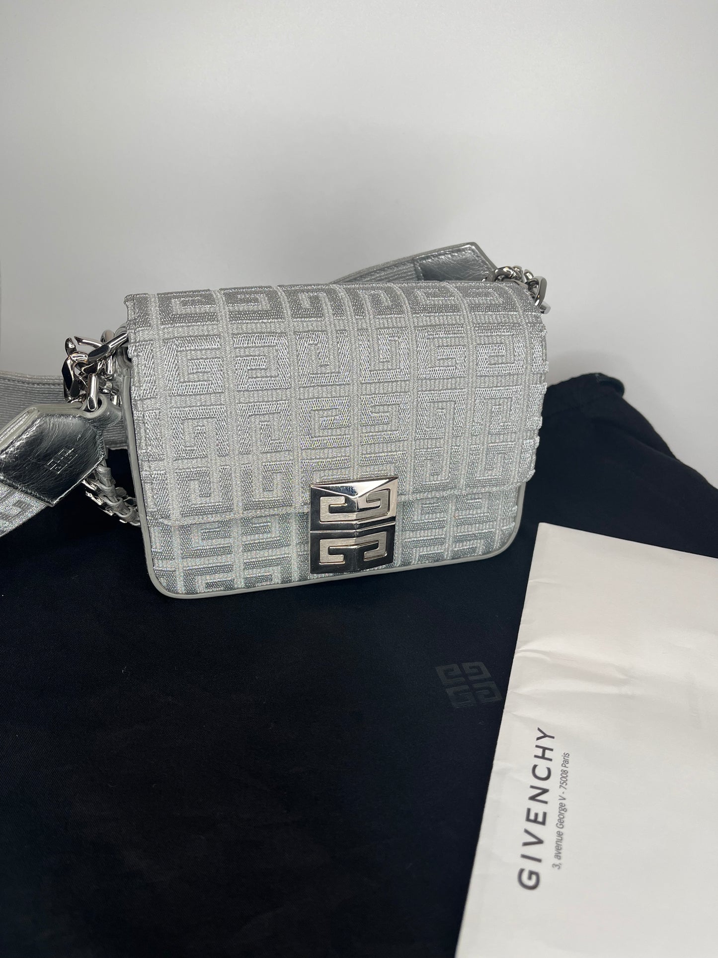 Givenchy 4G Small Logo Jacquard Crossbody Bag