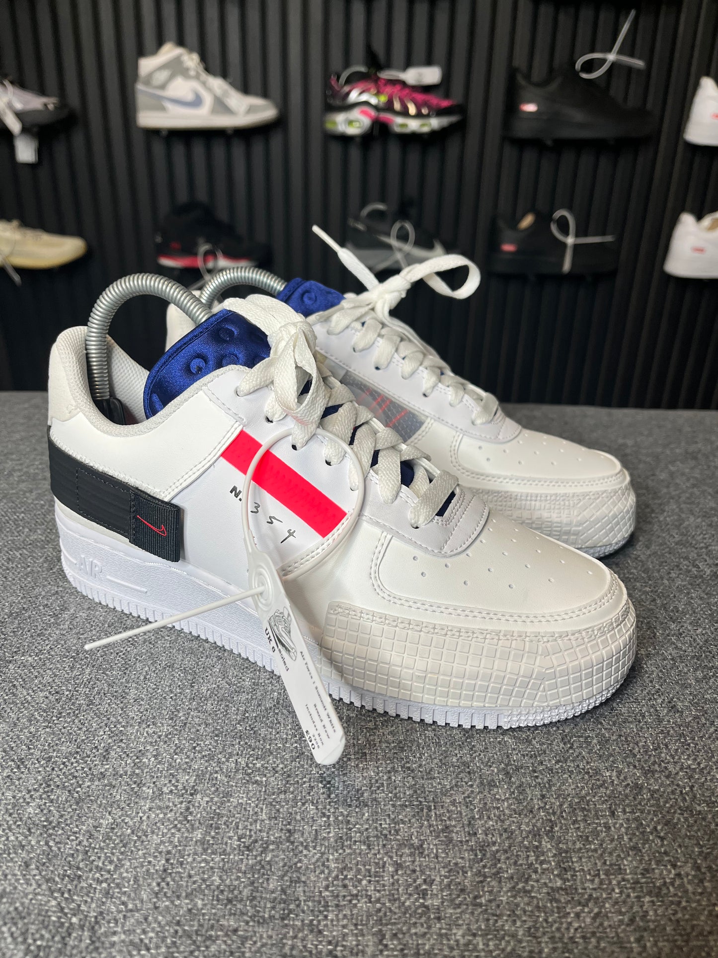 Nike Air Force 1 Low Drop Type GS Summit White UK6 2206