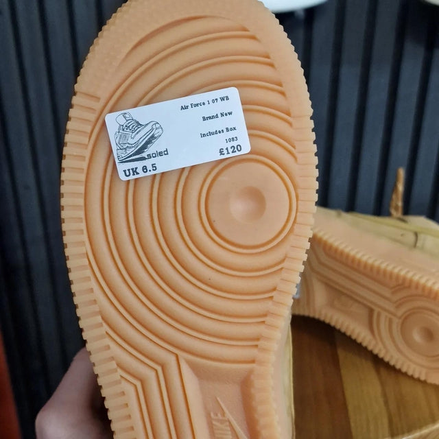Nike Air Force 1 07 WB Light Brown UK6.5