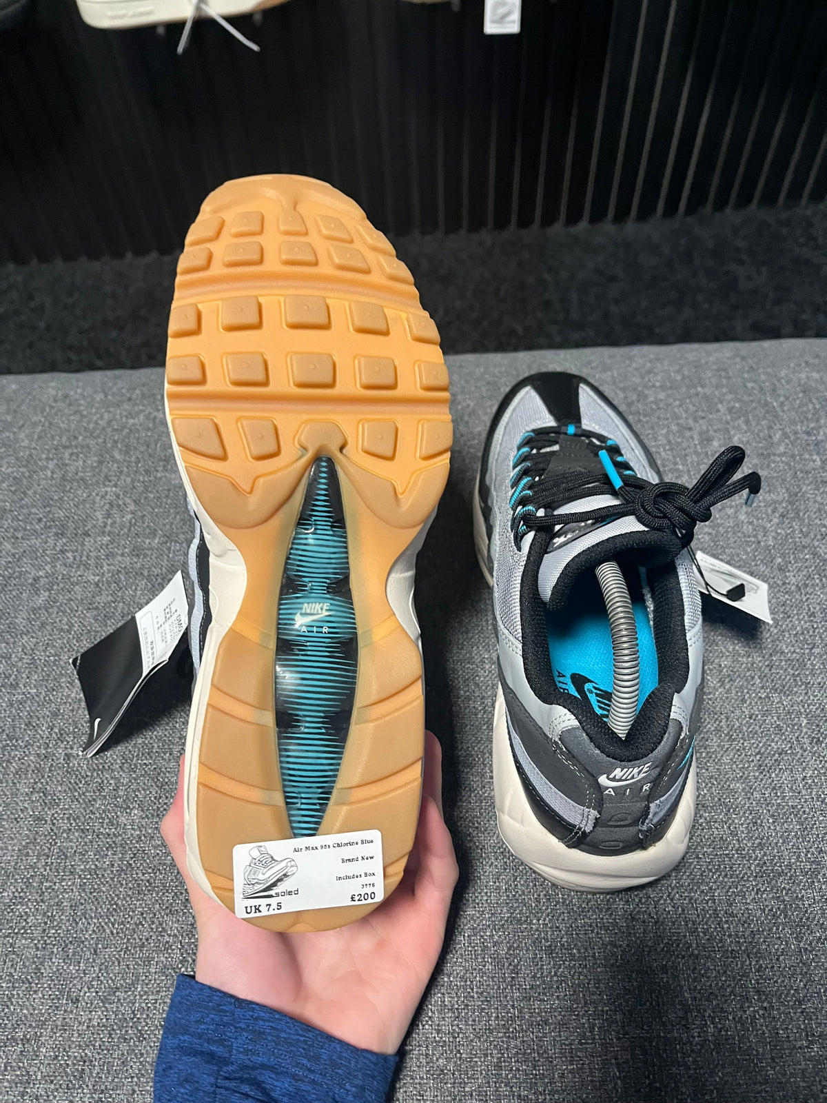 Air Max 95s Chlorine Blue UK 7.5 3776