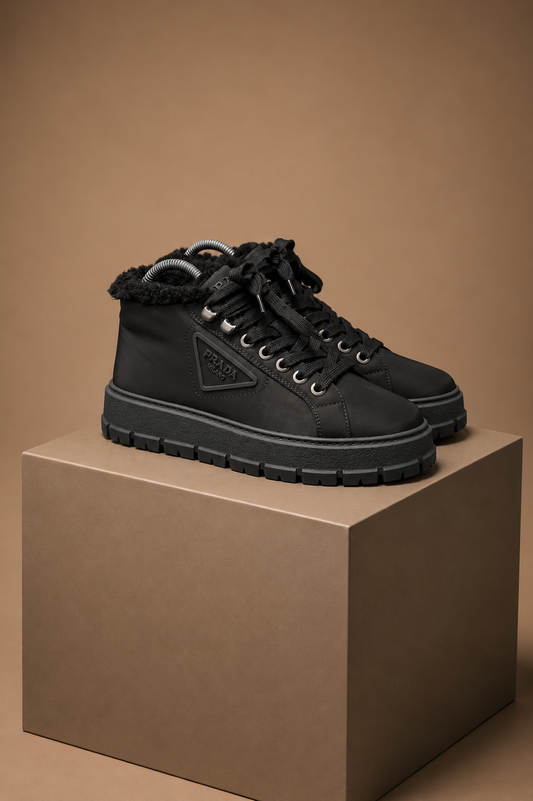 Prada Nylon Boots UK 4 3867