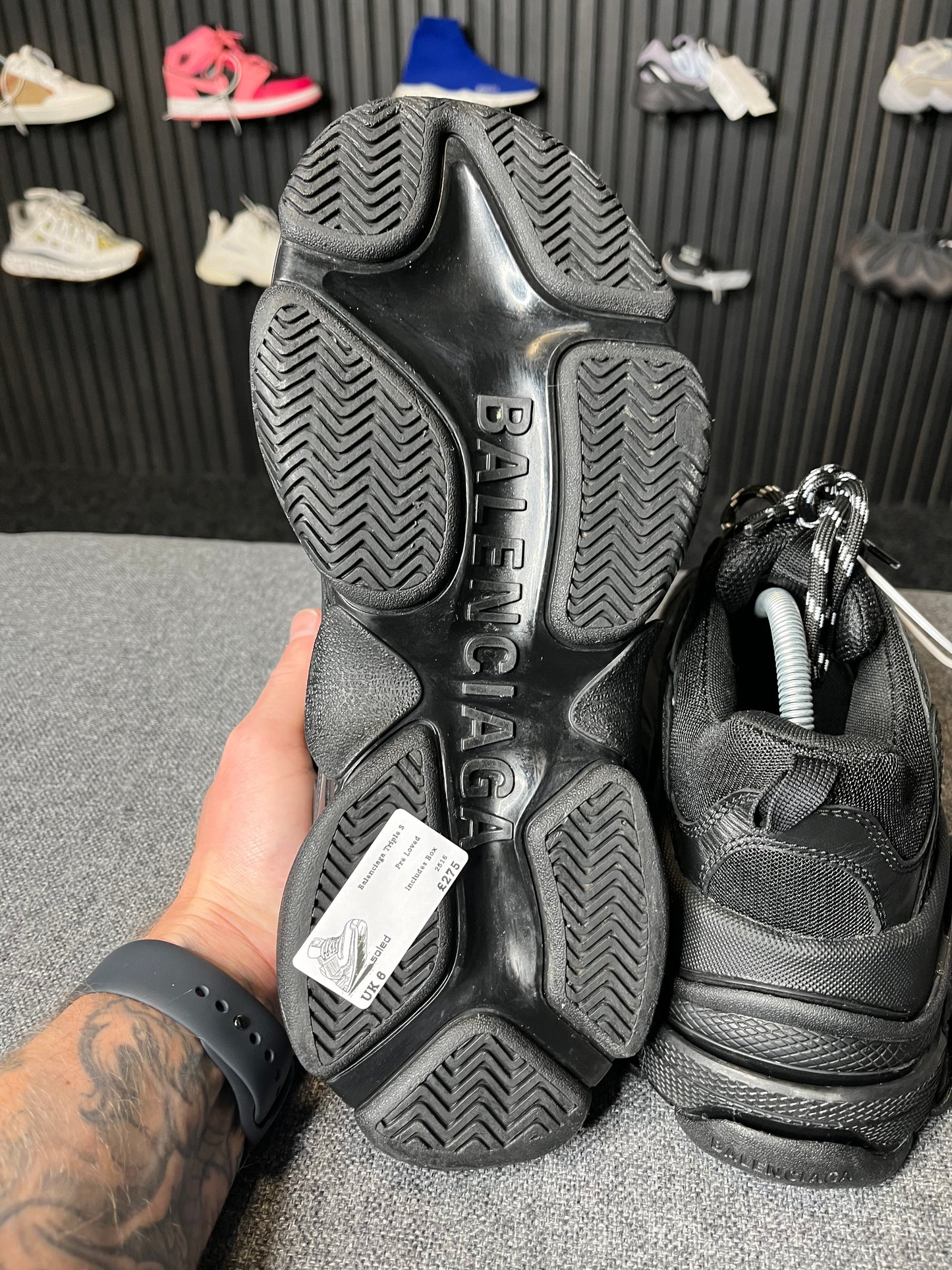 Balenciaga Triple S Black UK 6 2516