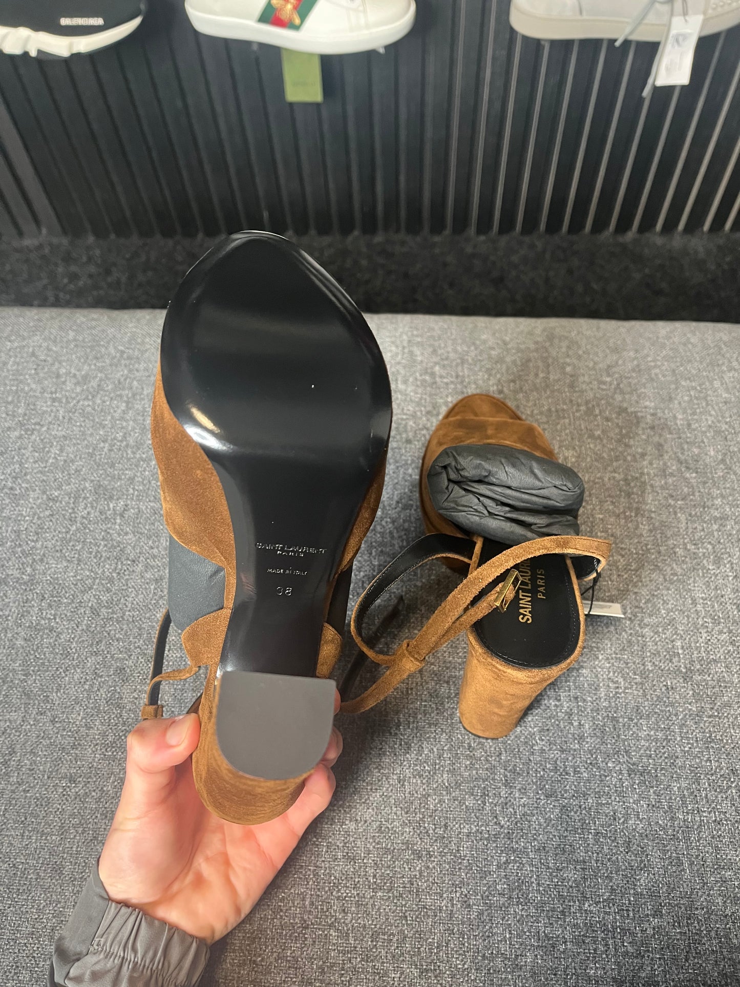 YSL Jodie Platform Heels UK 5 3223