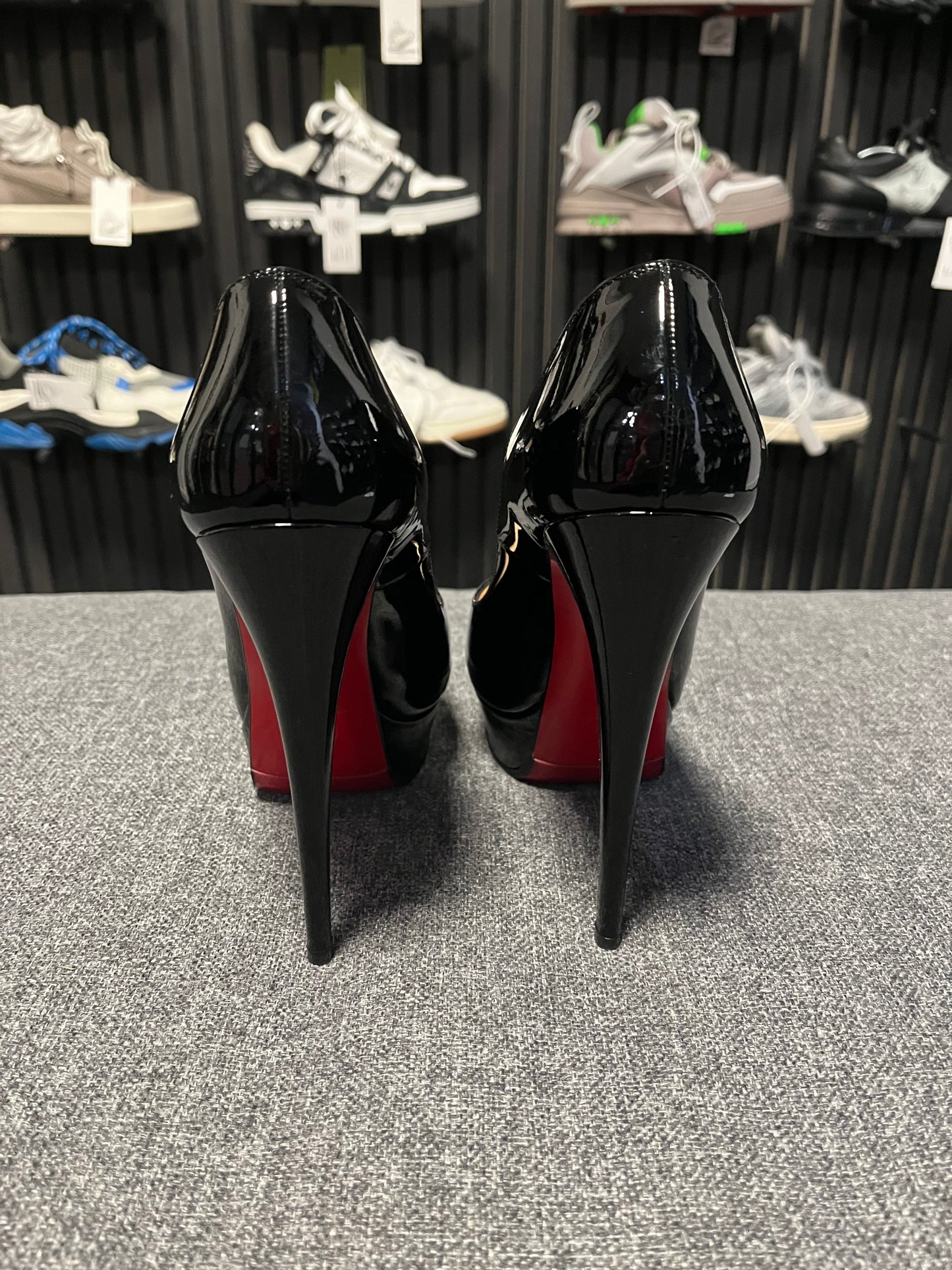 Christian Louboutin Patent Black 150mm Heel UK6.5 (39.5) 3582