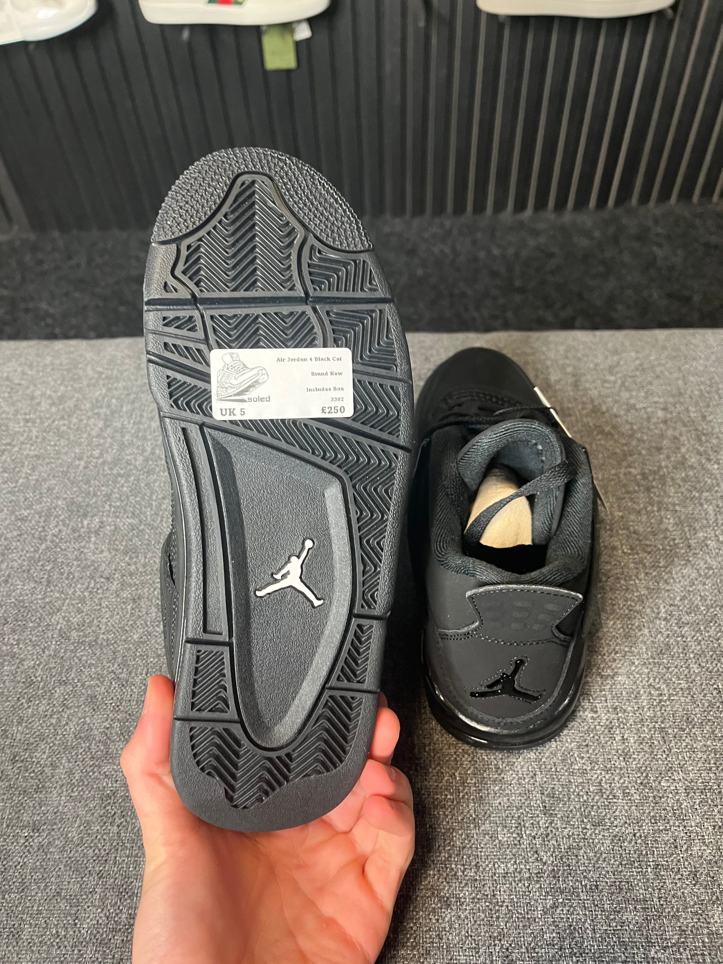 Air Jordan 4 Black Cat UK 5 3302