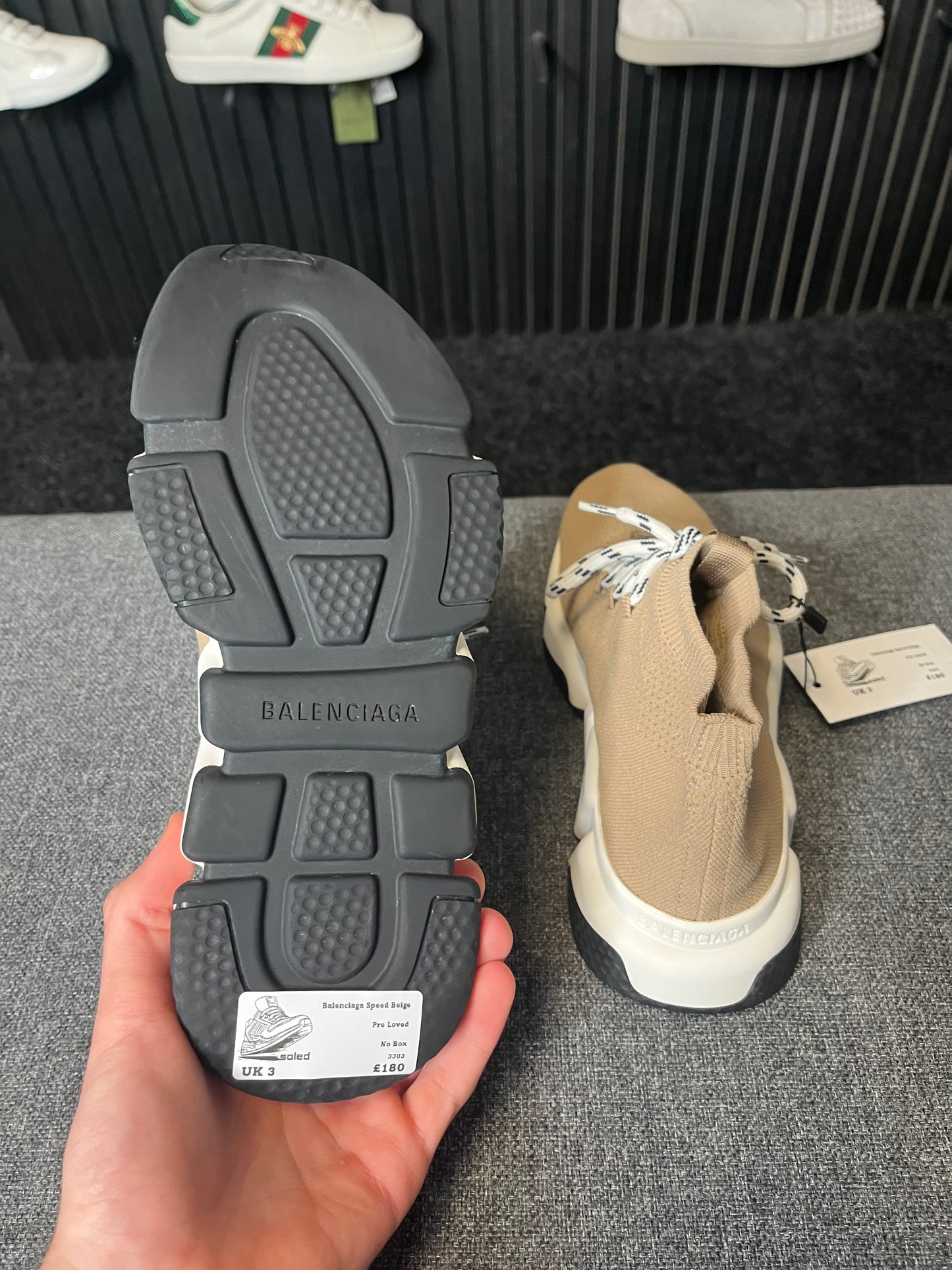 Balenciaga Speed Beige UK 3 3303