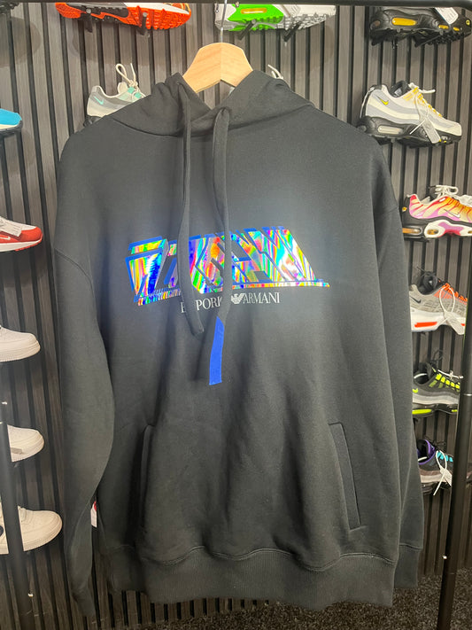 Emporio Armani Reflective Hoodie Large 2680