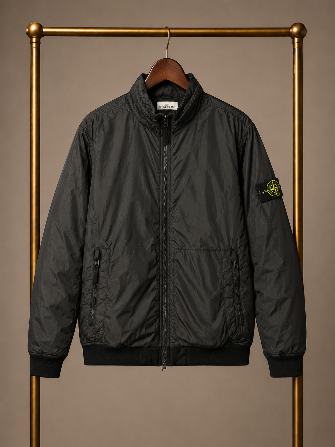 Stone Island Garment Dyed Crinkle Reps Jacket Black XL 3660