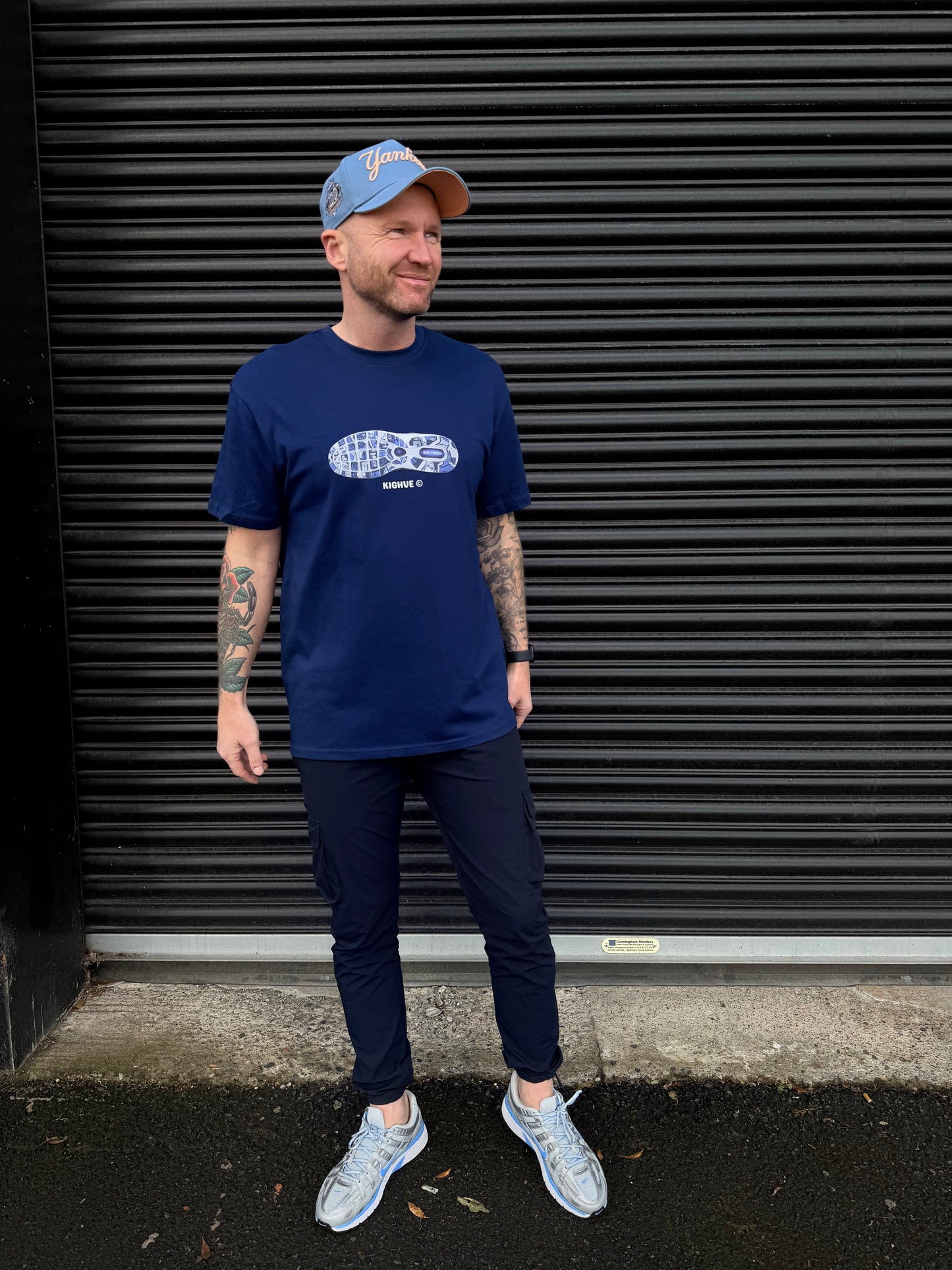 Clean Sole Tee Dark Blue Kighve x Box Fresh