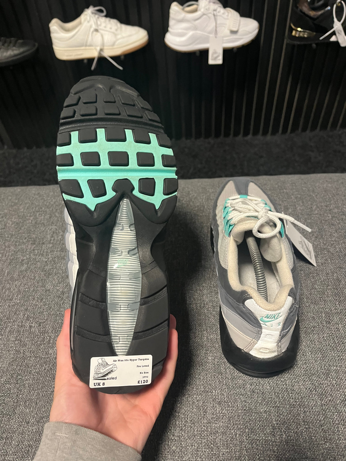 Air Max 95s Hyper Turquoise UK 8 3773