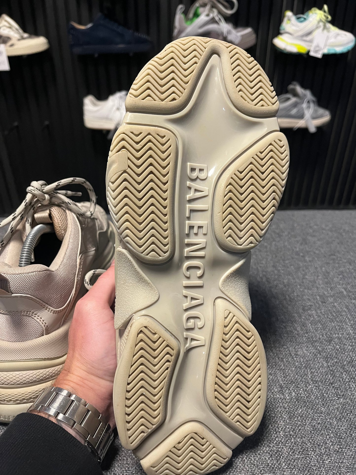 Balenciaga Triple S Beige UK8 3647
