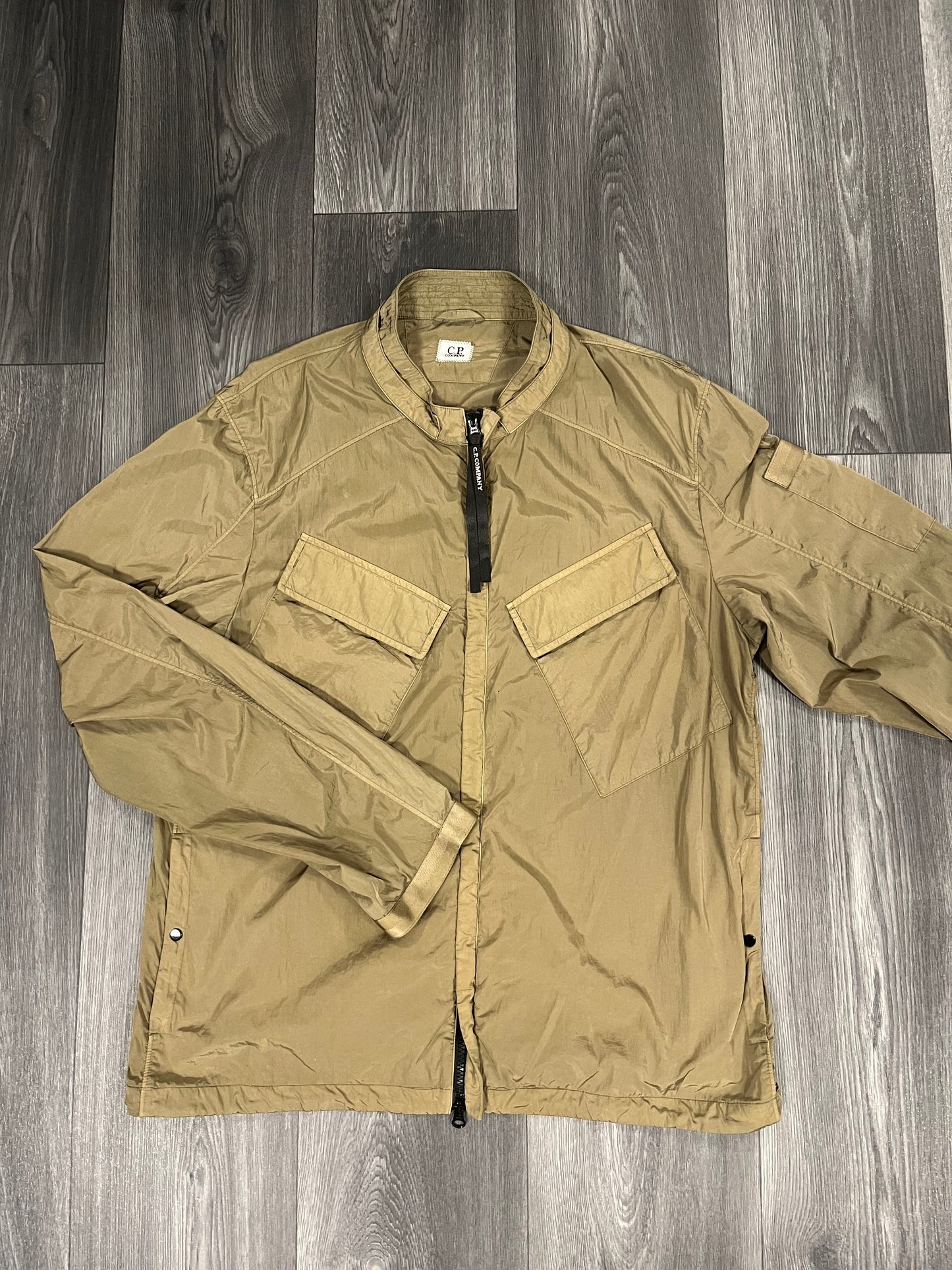 CP Company Garment Dyed Chrome Overshirt Khaki XL 3668