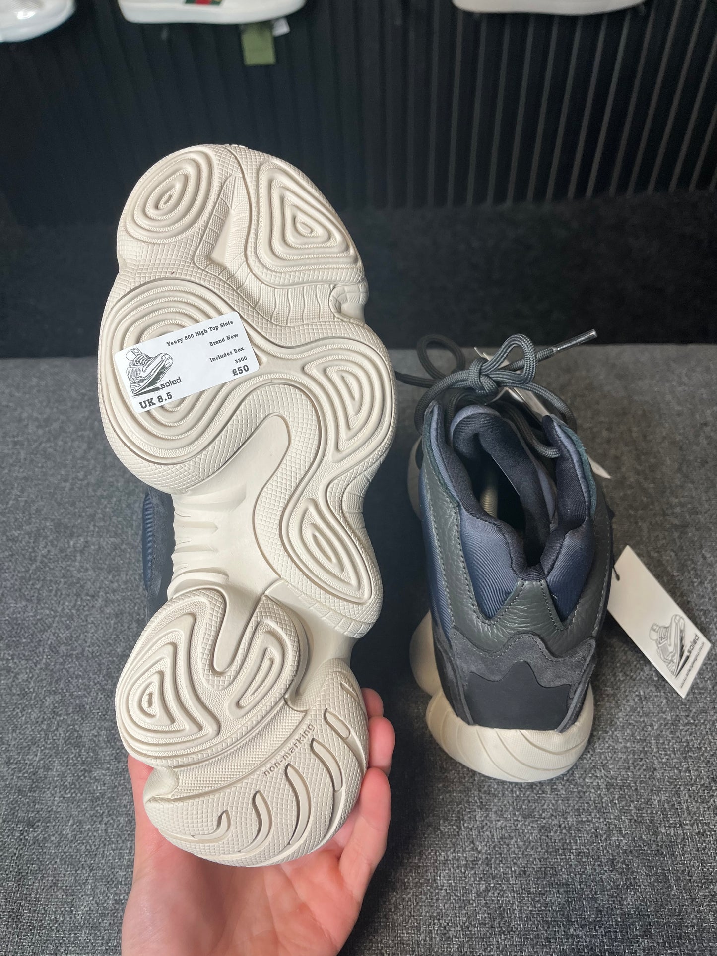 Yeezy 500 High Top Slate UK 8.5 3300